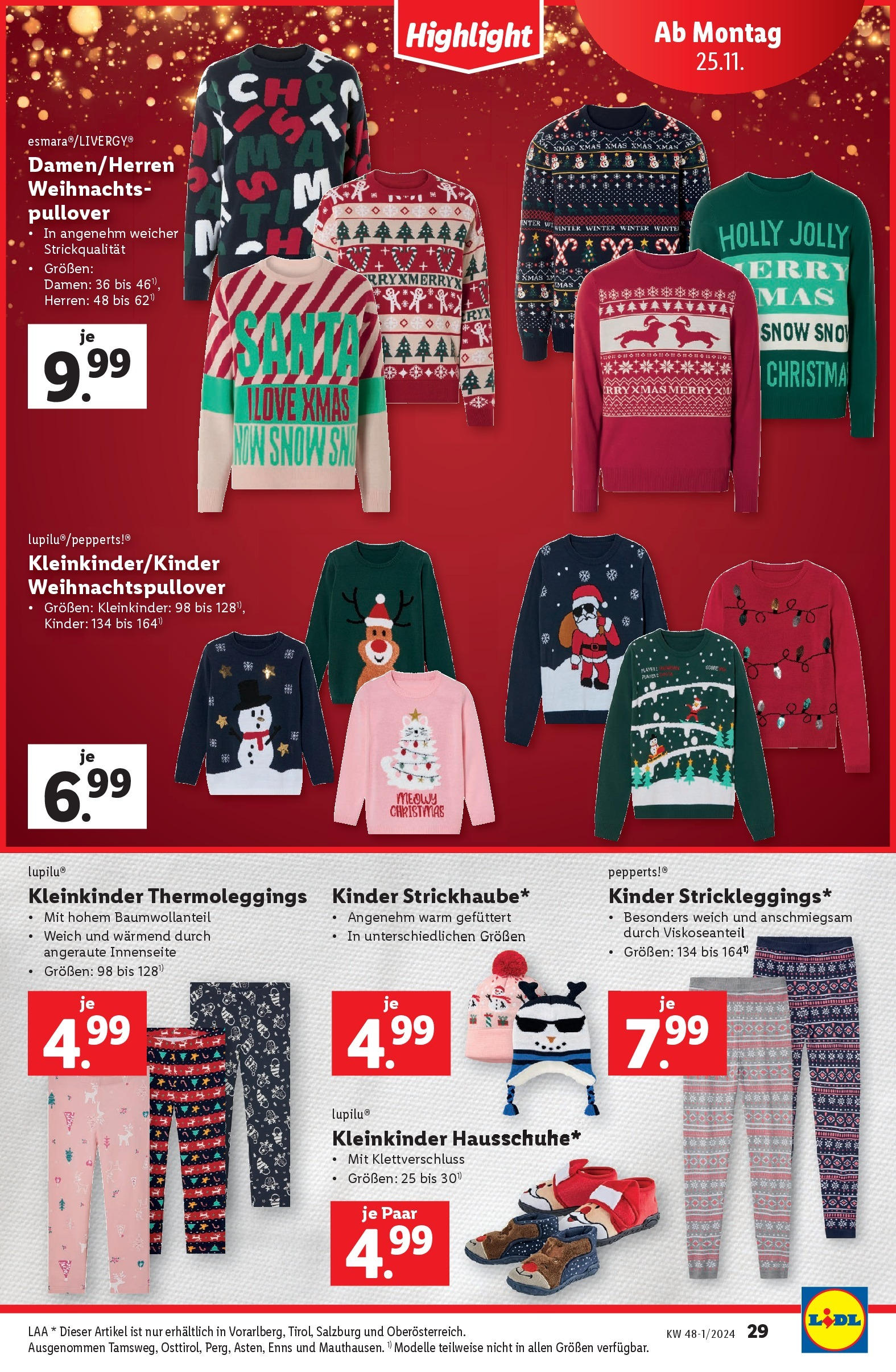 Lidl Flugblatt - Jenbach, Eferding, Dornbirn ab 21.11.2024 - Angebote ab donnerstag | Seite: 31 | Produkte: Pullover