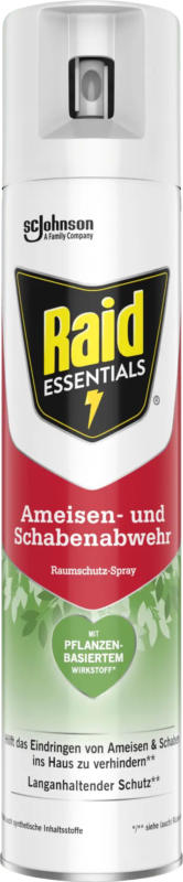 Raid Essentials Ameisen- & Schabenabwehr Raumschutz-Spray