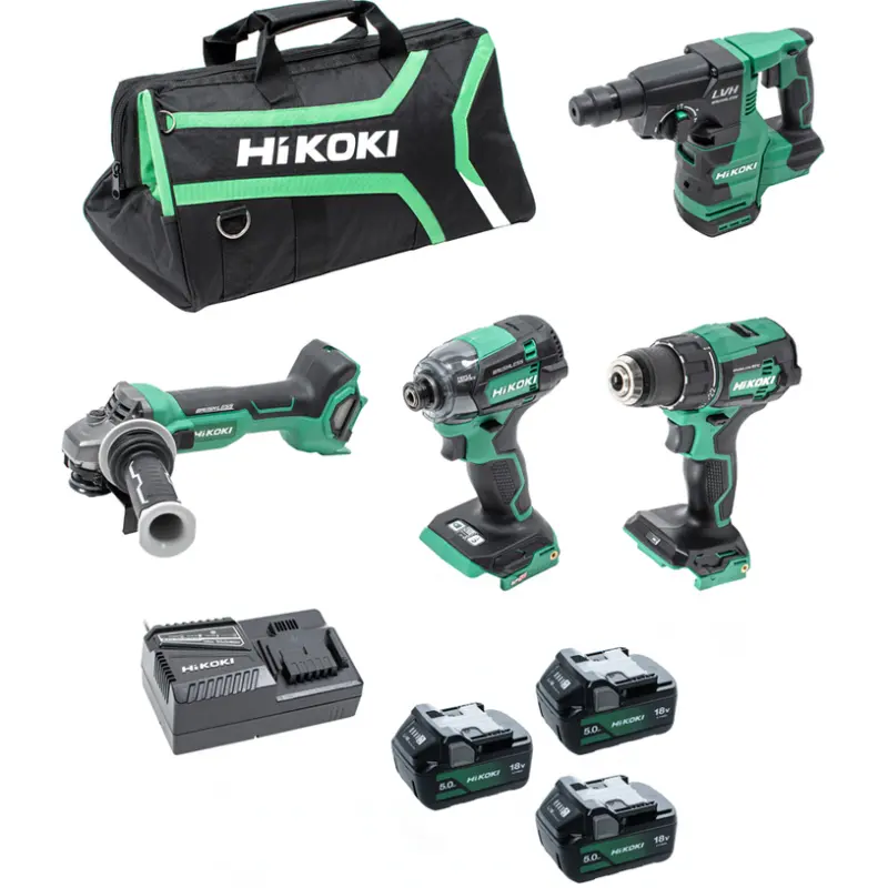 АКУМУЛАТОРЕН БЕЗЧЕТКОВ КОМПЛЕКТ HIKOKI KC18DE-WHZ 18 V, БРОЙ БАТЕРИИ 3, 5.00 Ah