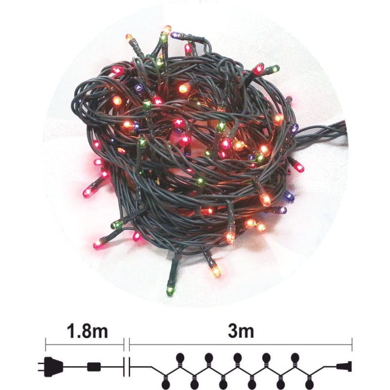 КОЛЕДНО ОСВЕТЛЕНИЕ ГИРЛЯНД 300CM 60RICE ENIGMA ET906G-M