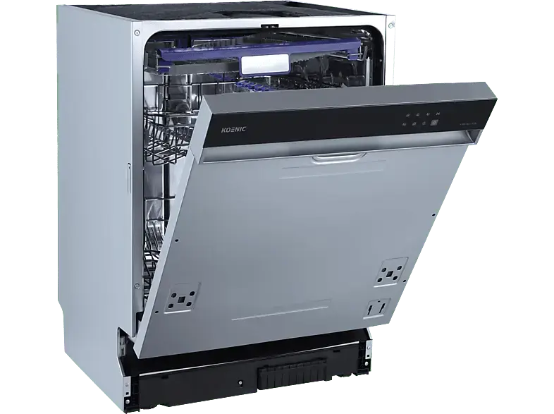 Koenic KDW 6031 B BI Geschirrspüler (Einbaugerät, Besteckkorb + Besteckschublade, 597 mm breit, 40 dB(A), B)