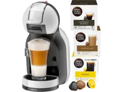 Krups KP123B.HB24.1AT Dolce Gusto Mini Me Kapselmaschine inkl. 48 Kaffeekapseln. Arctic Grey/Schwarz