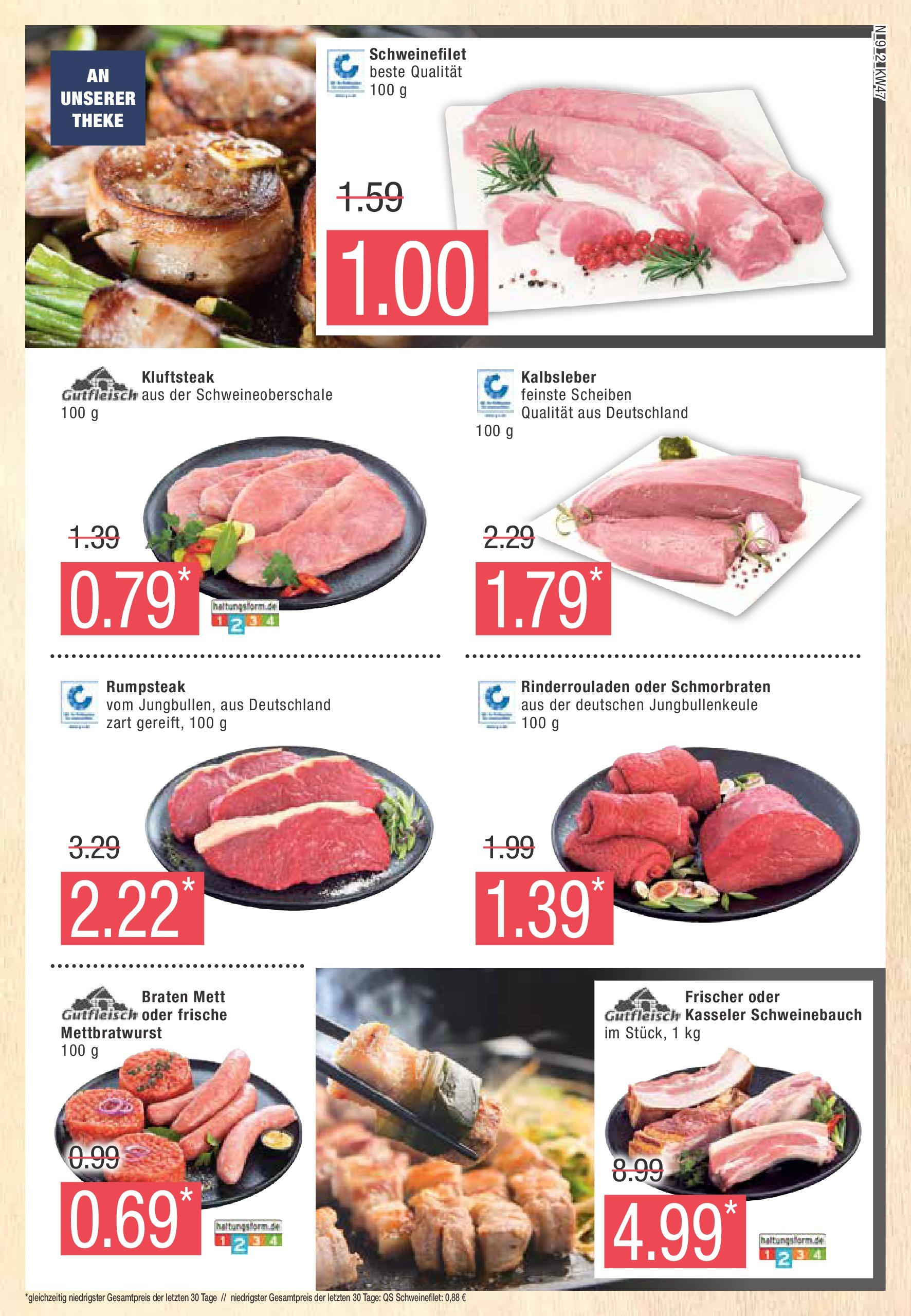 Marktkauf - Prenzlau, Seelübber Weg 3 (ab 18.11.2024) » Angebote online | Seite: 9 | Produkte: Rumpsteak, Theke, Kalbsleber, Schweinefilet