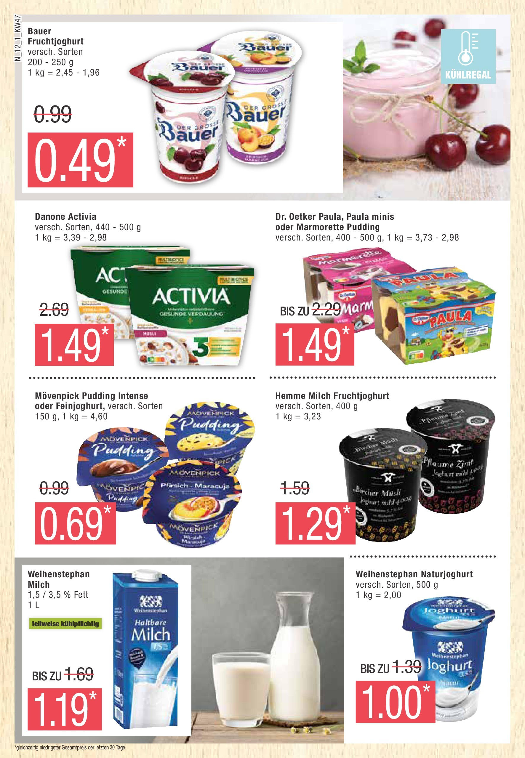 Marktkauf - Buxtehude, Bahnhofstraße 4 (ab 18.11.2024) » Angebote online | Seite: 12 | Produkte: Milch, Joghurt, Fruchtjoghurt, Pudding