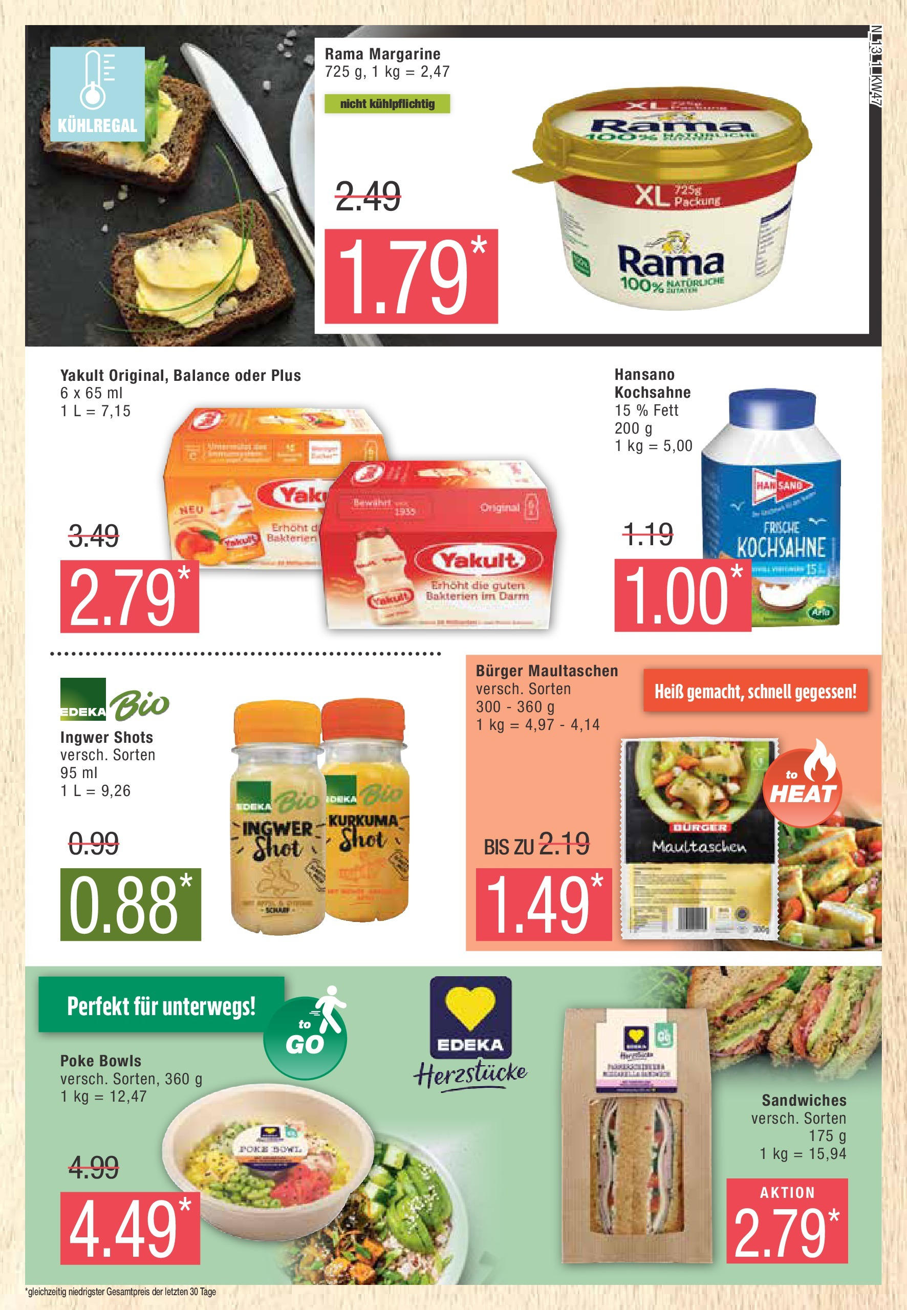 Marktkauf - Buxtehude, Bahnhofstraße 4 (ab 18.11.2024) » Angebote online | Seite: 13 | Produkte: Margarine, Rama, Burger, Maultaschen