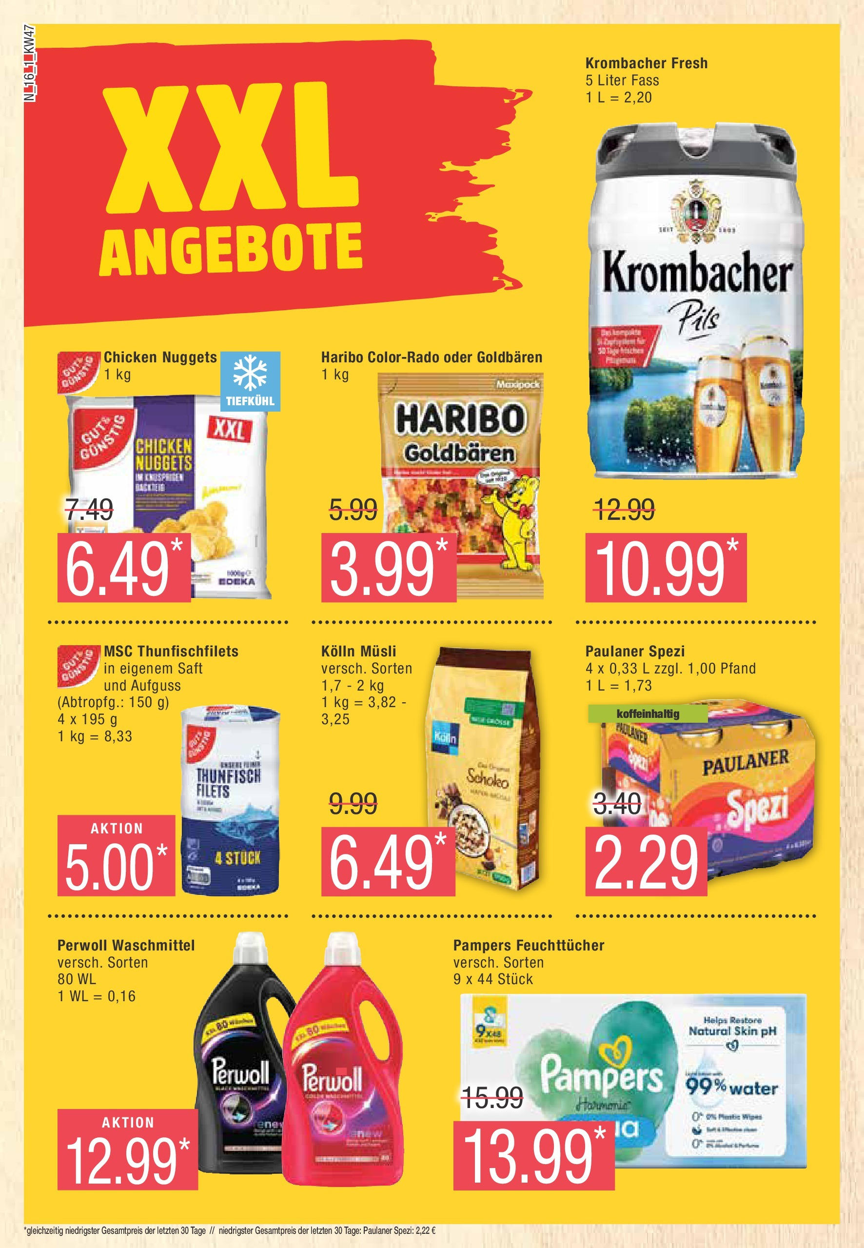 Marktkauf - Buxtehude, Bahnhofstraße 4 (ab 18.11.2024) » Angebote online | Seite: 16 | Produkte: Musli, Kolln, Pils, Krombacher