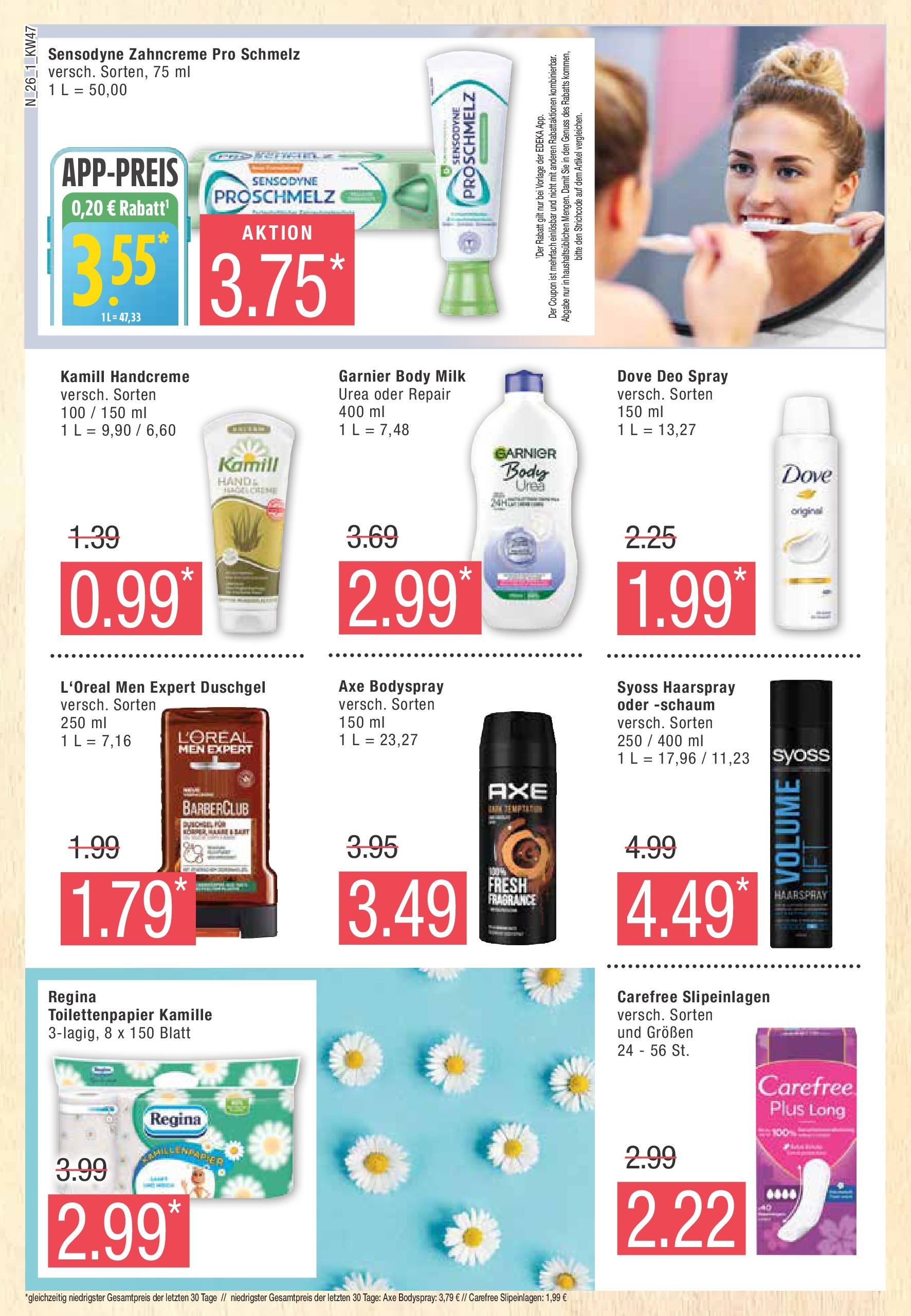 Marktkauf - Buxtehude, Bahnhofstraße 4 (ab 18.11.2024) » Angebote online | Seite: 26 | Produkte: Haarspray, Duschgel, Body Milk, Toilettenpapier