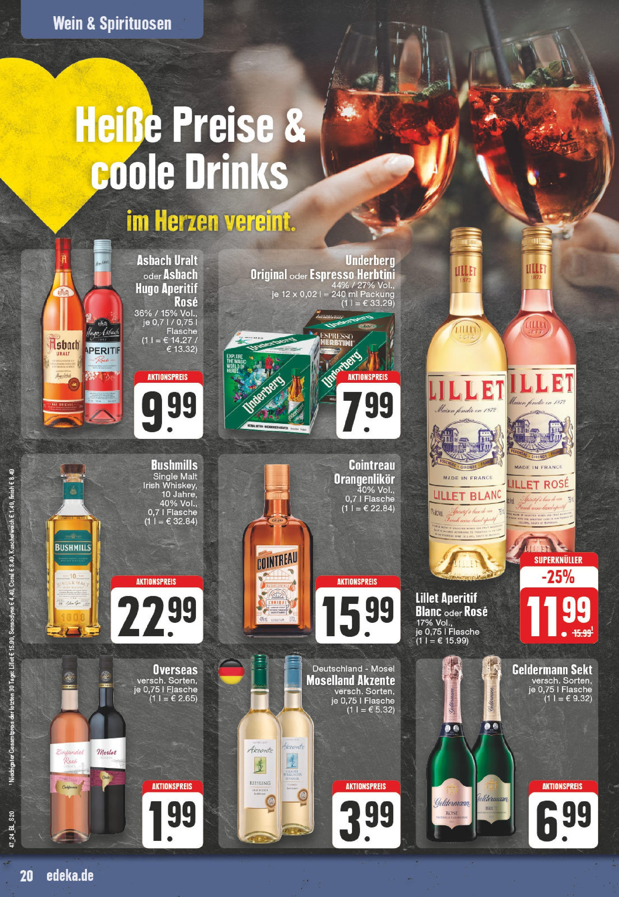 %pobočka% (ab 17.11.2024) » Angebote Online | Seite: 20 | Produkte: Kuschelweich, Lillet, Wein, Asbach