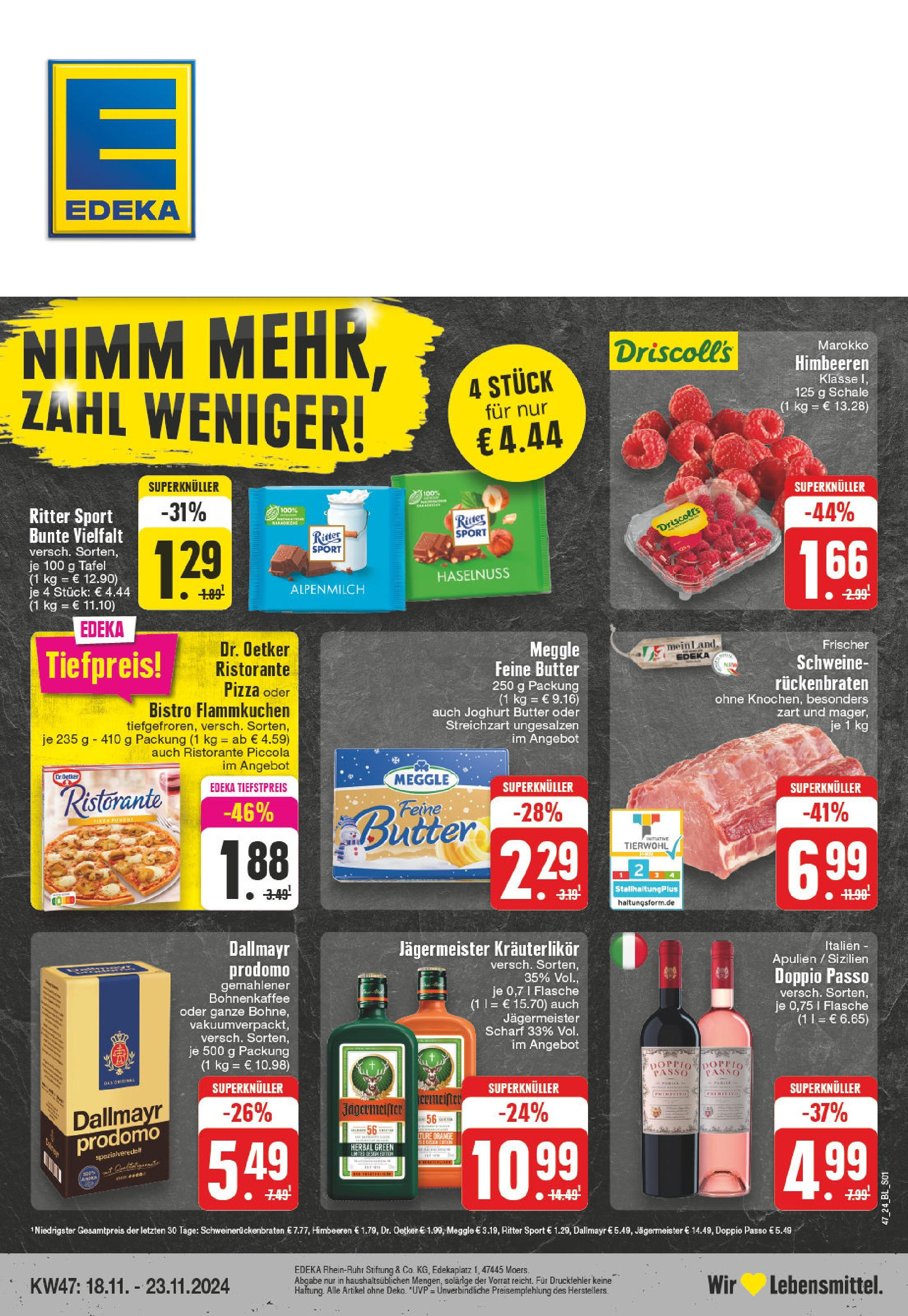 EDEKA Prospekt ab 17.11.2024 - EDEKA: Wochenangebote Online