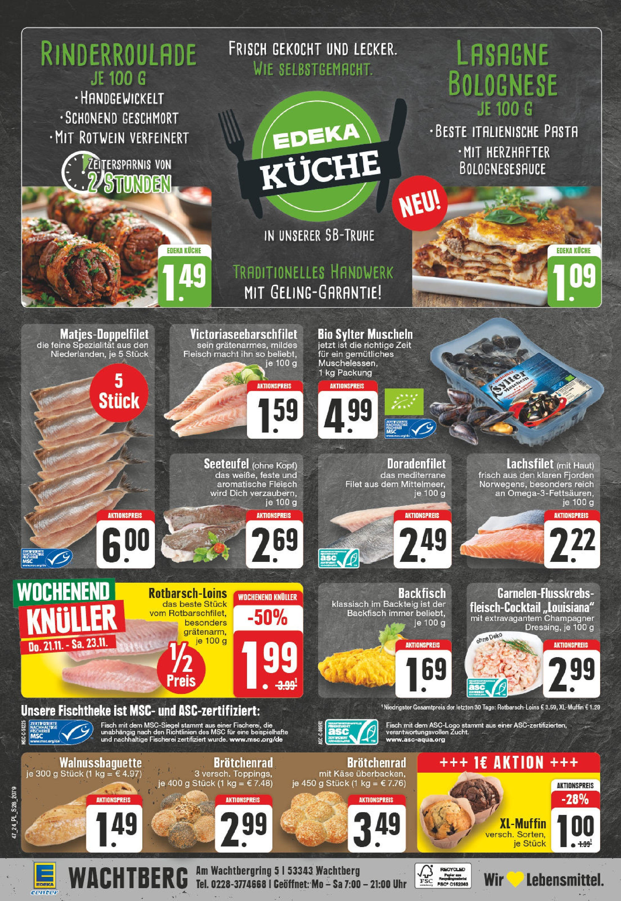 Edeka - E center: Wochenangebote (ab 17.11.2024) » Angebote Online | Seite: 28 | Produkte: Käse, Rotwein, Fisch, Fleisch