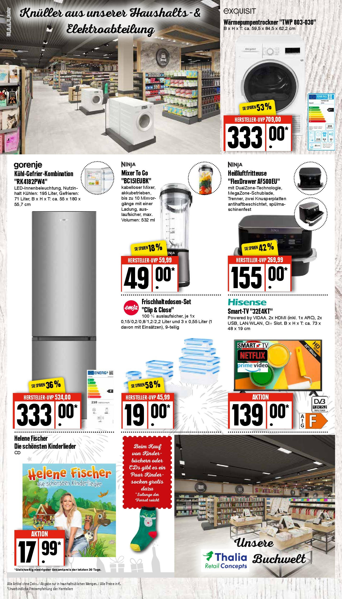 Edeka - EDEKA: Wochenangebote (ab 17.11.2024) » Angebote Online | Seite: 6 | Produkte: Hisense, Gorenje, Heißluftfritteuse, Video