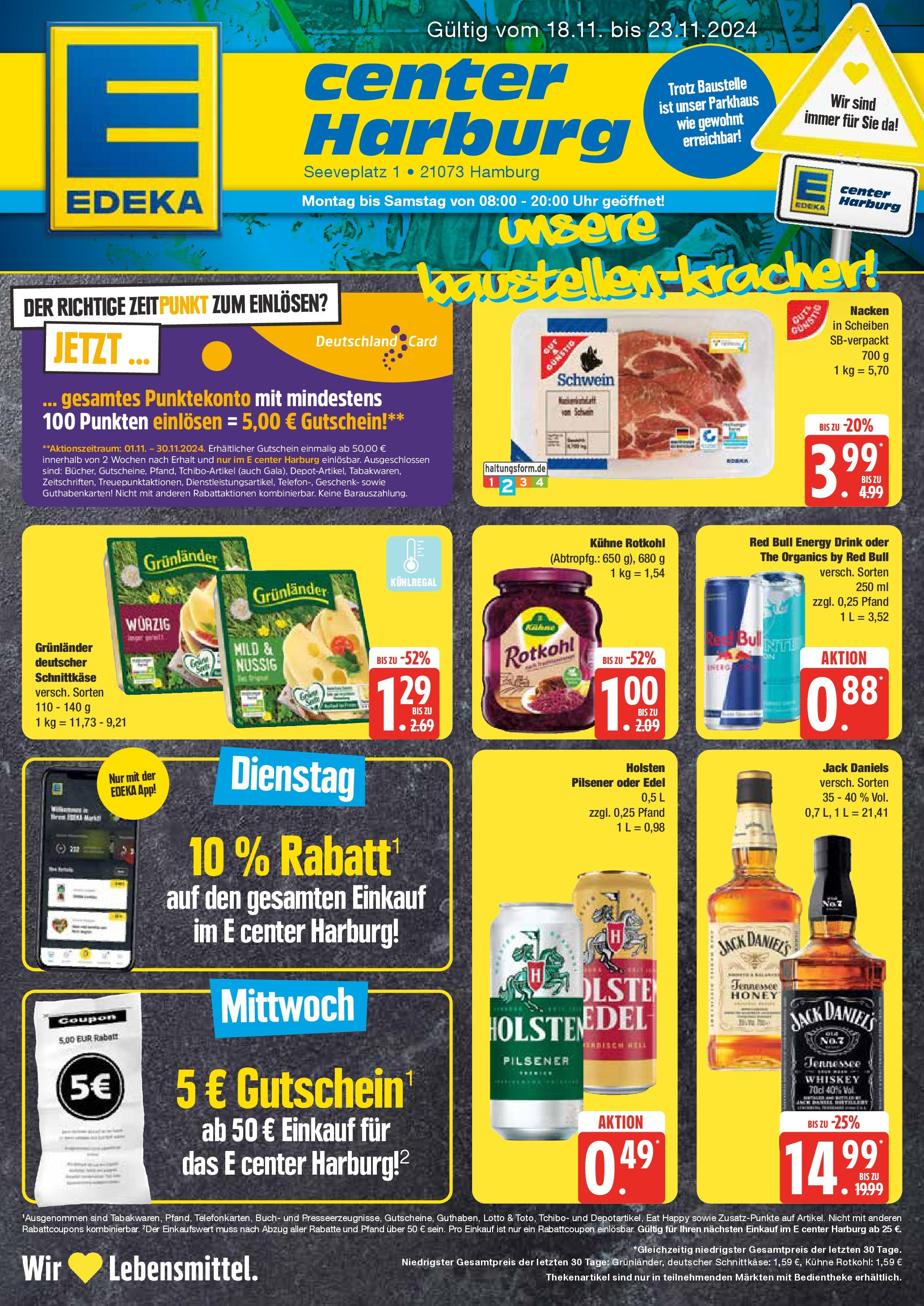 Edeka - EDEKA: Wochenangebote (ab 17.11.2024) » Angebote Online | Seite: 1 | Produkte: Red bull, Holsten, Grunlander, Whiskey