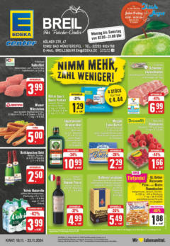 Edeka - E center: Wochenangebote - gültig ab dem 17.11.2024 | Seite: 21 | Produkte: Mumm sekt, Sekt, Mineralwasser, Gerolsteiner