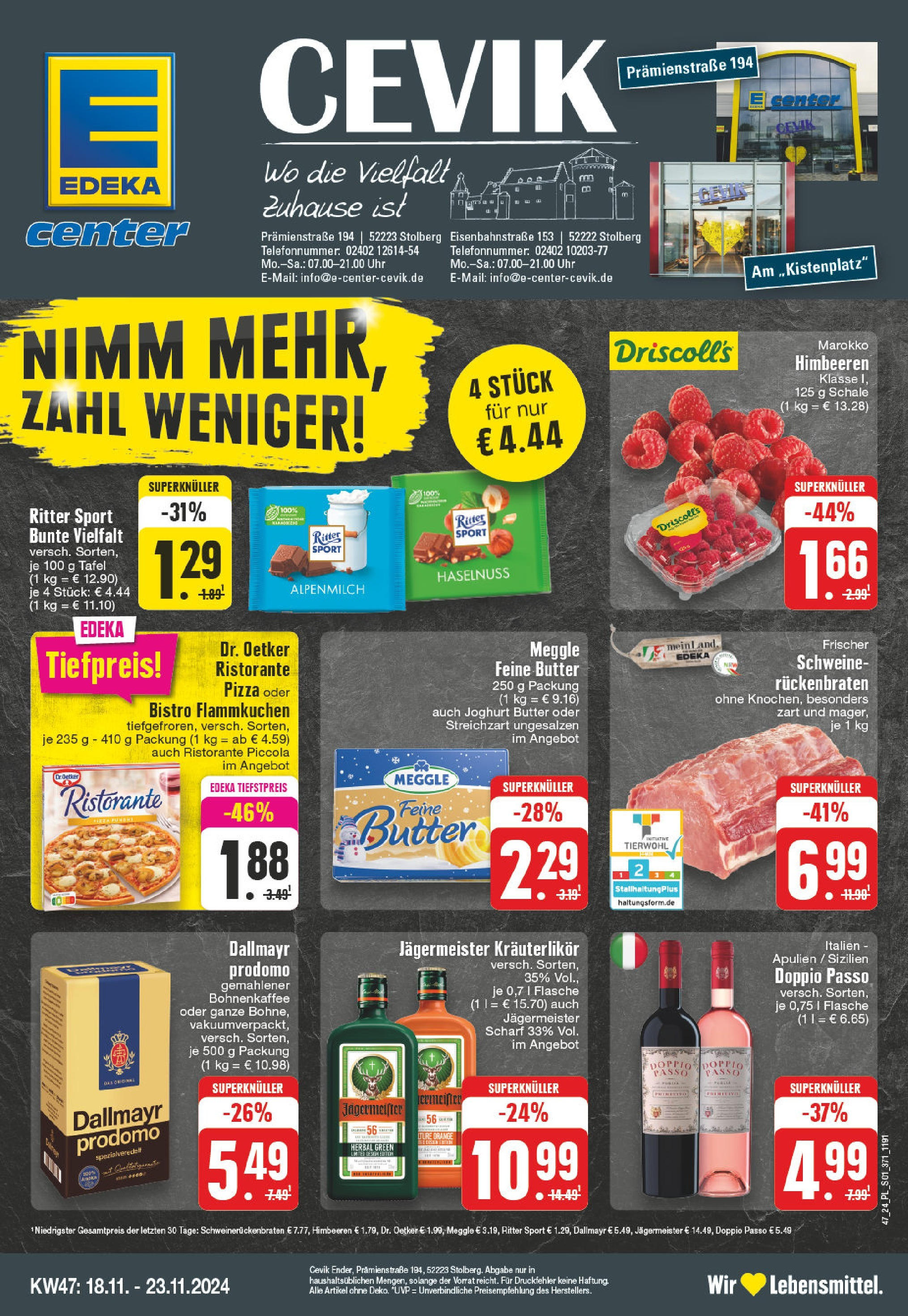 EDEKA Prospekt ab 17.11.2024 - EDEKA: Wochenangebote Online