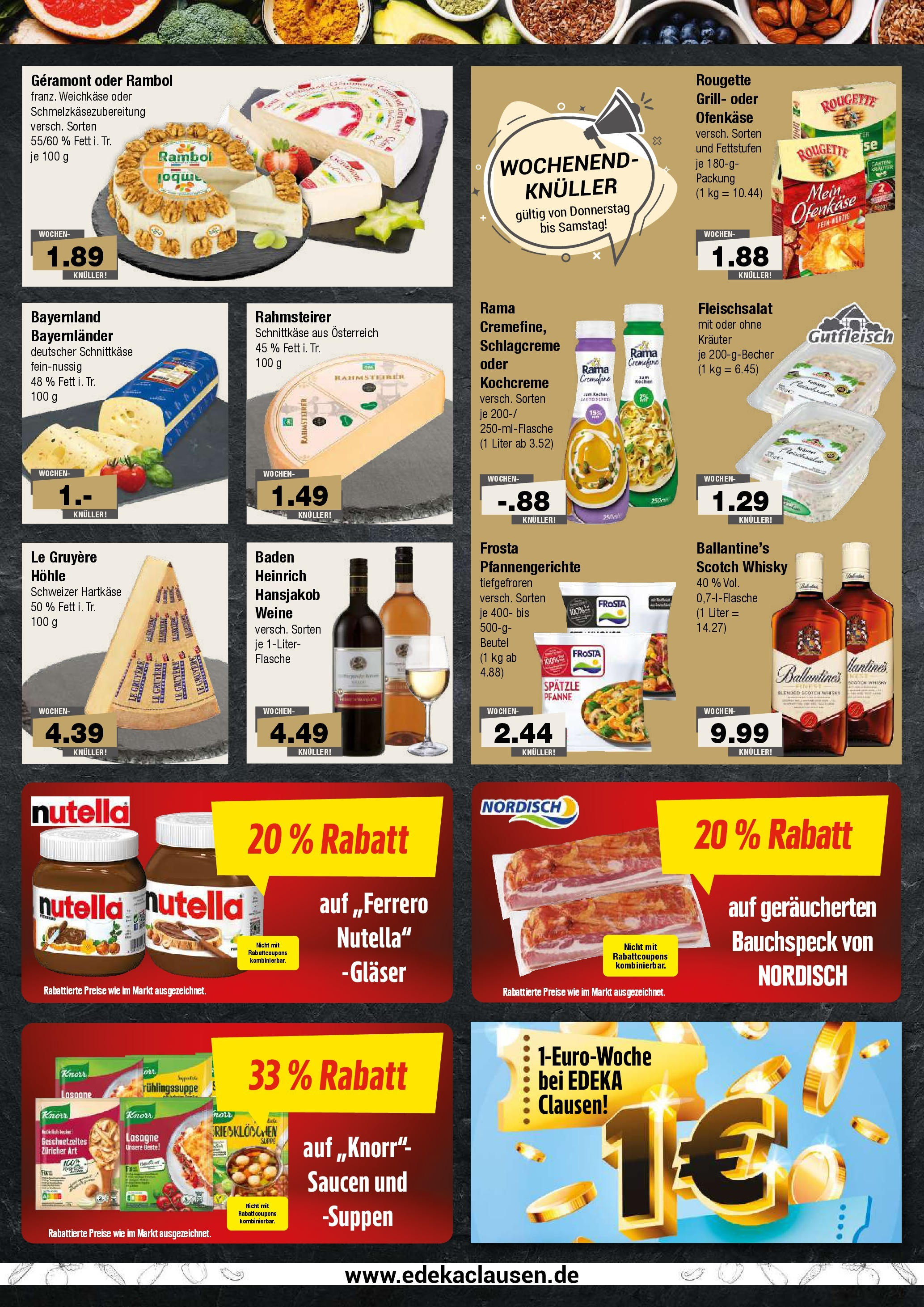 Edeka - EDEKA: Wochenangebote (ab 17.11.2024) » Angebote Online | Seite: 4 | Produkte: Grill, Geramont, Rama, Knorr