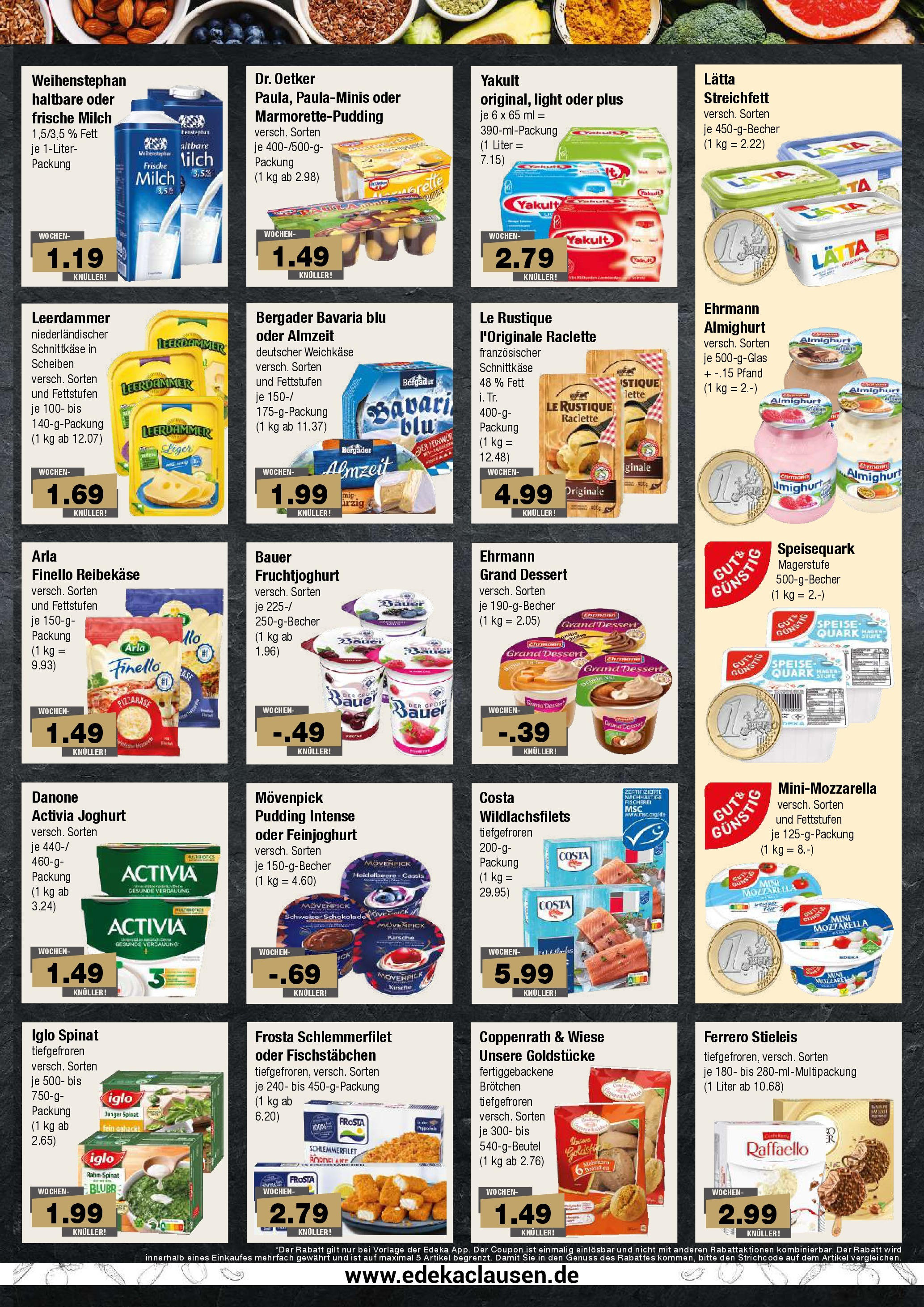 Edeka - EDEKA: Wochenangebote (ab 17.11.2024) » Angebote Online | Seite: 5 | Produkte: Activia, Joghurt, Pudding, Reibekase