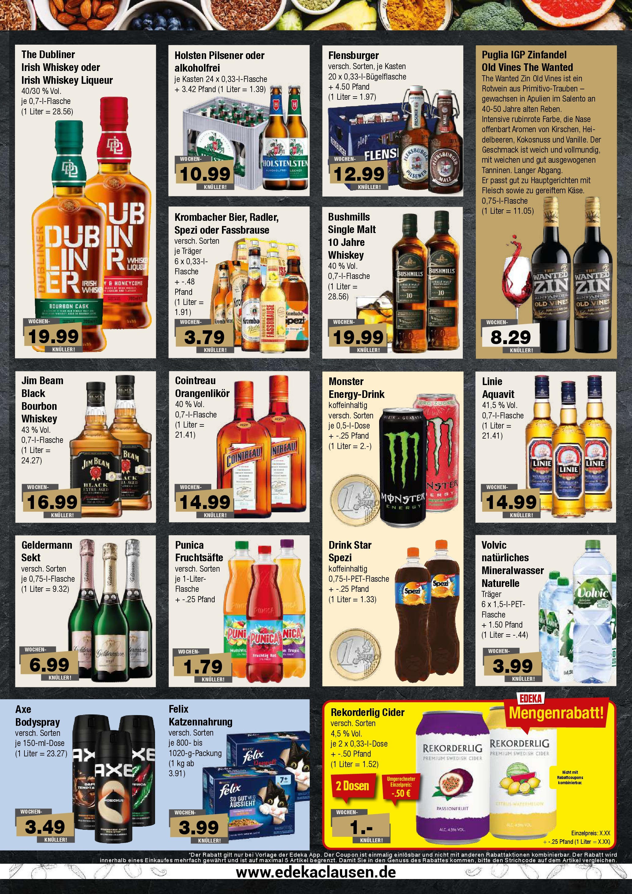 Edeka - EDEKA: Wochenangebote (ab 17.11.2024) » Angebote Online | Seite: 7 | Produkte: Holsten, Flensburger, Monster, Axe