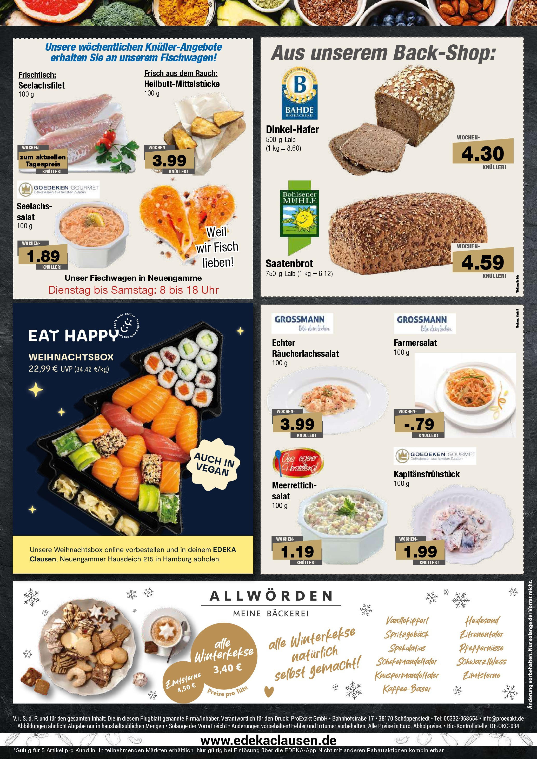 Edeka - EDEKA: Wochenangebote (ab 17.11.2024) » Angebote Online | Seite: 8 | Produkte: Mühle, Fisch, Salat, Uhr