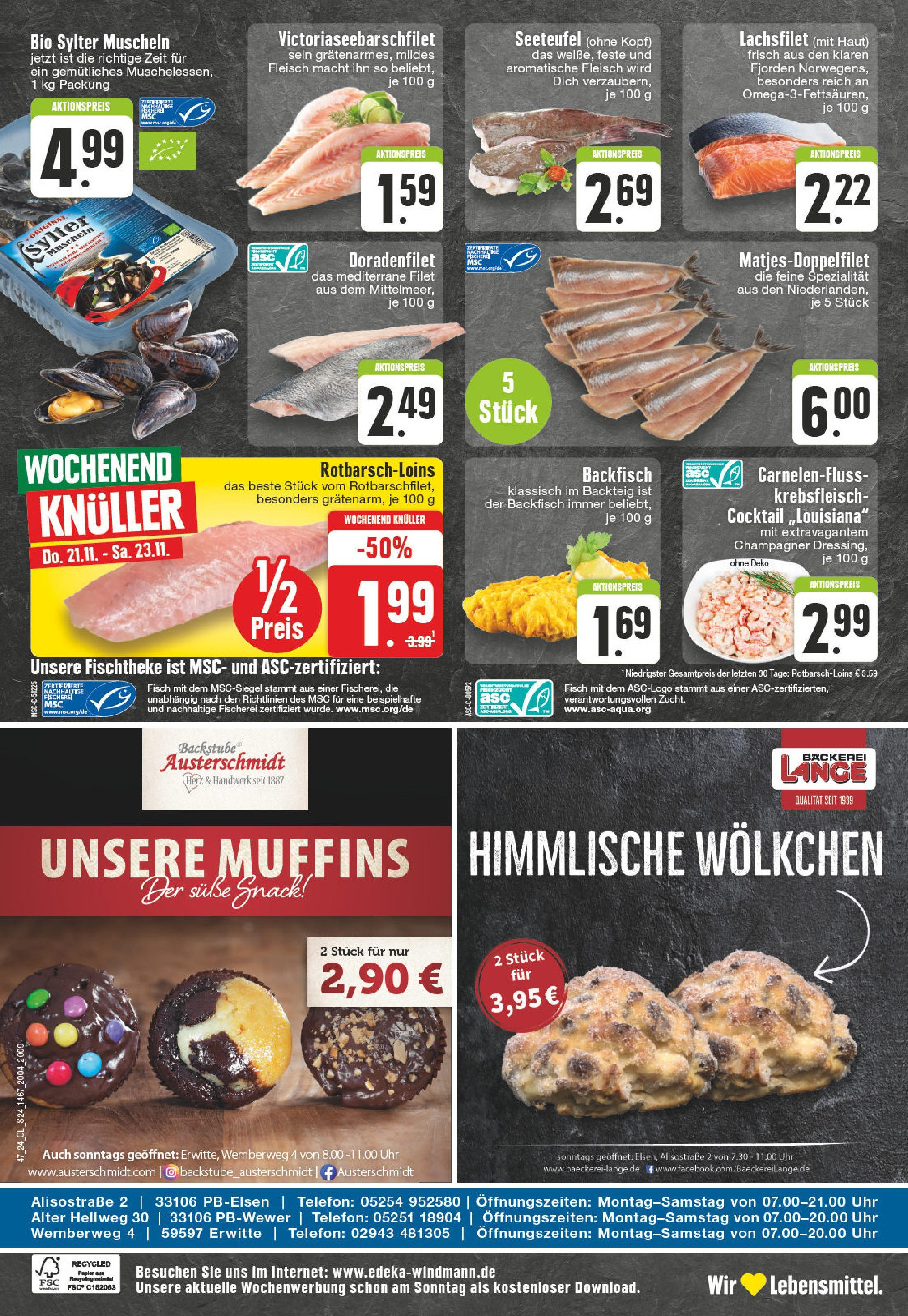 Edeka - EDEKA: Wochenangebote (ab 17.11.2024) » Angebote Online | Seite: 24 | Produkte: Fisch, Fleisch, Telefon, Uhr