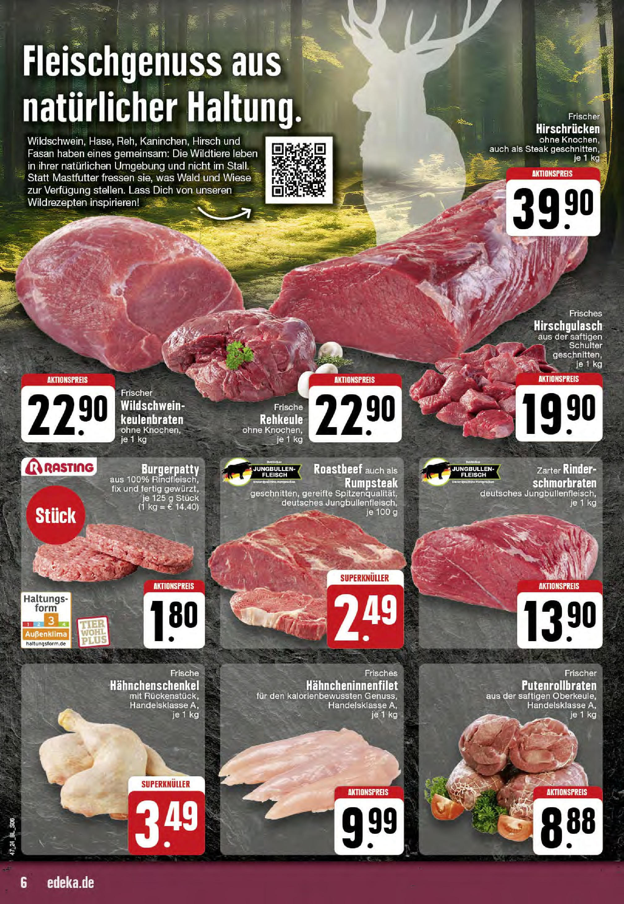 Edeka - EDEKA: Wochenangebote (ab 17.11.2024) » Angebote Online | Seite: 6 | Produkte: Rumpsteak, Roastbeef, Steak, Fleisch