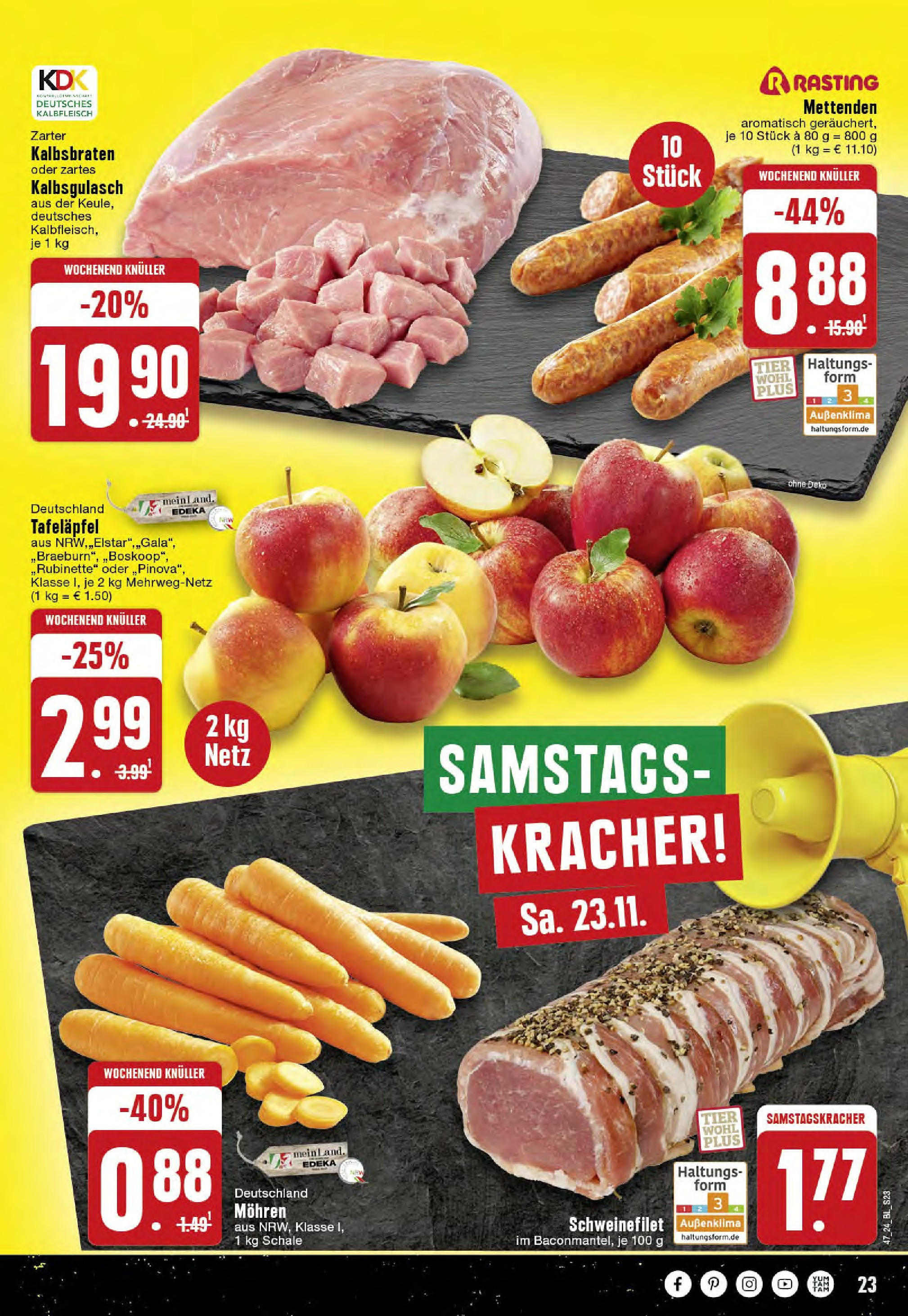 Edeka - EDEKA: Wochenangebote (ab 17.11.2024) » Angebote Online | Seite: 23 | Produkte: Mohren, Schweinefilet