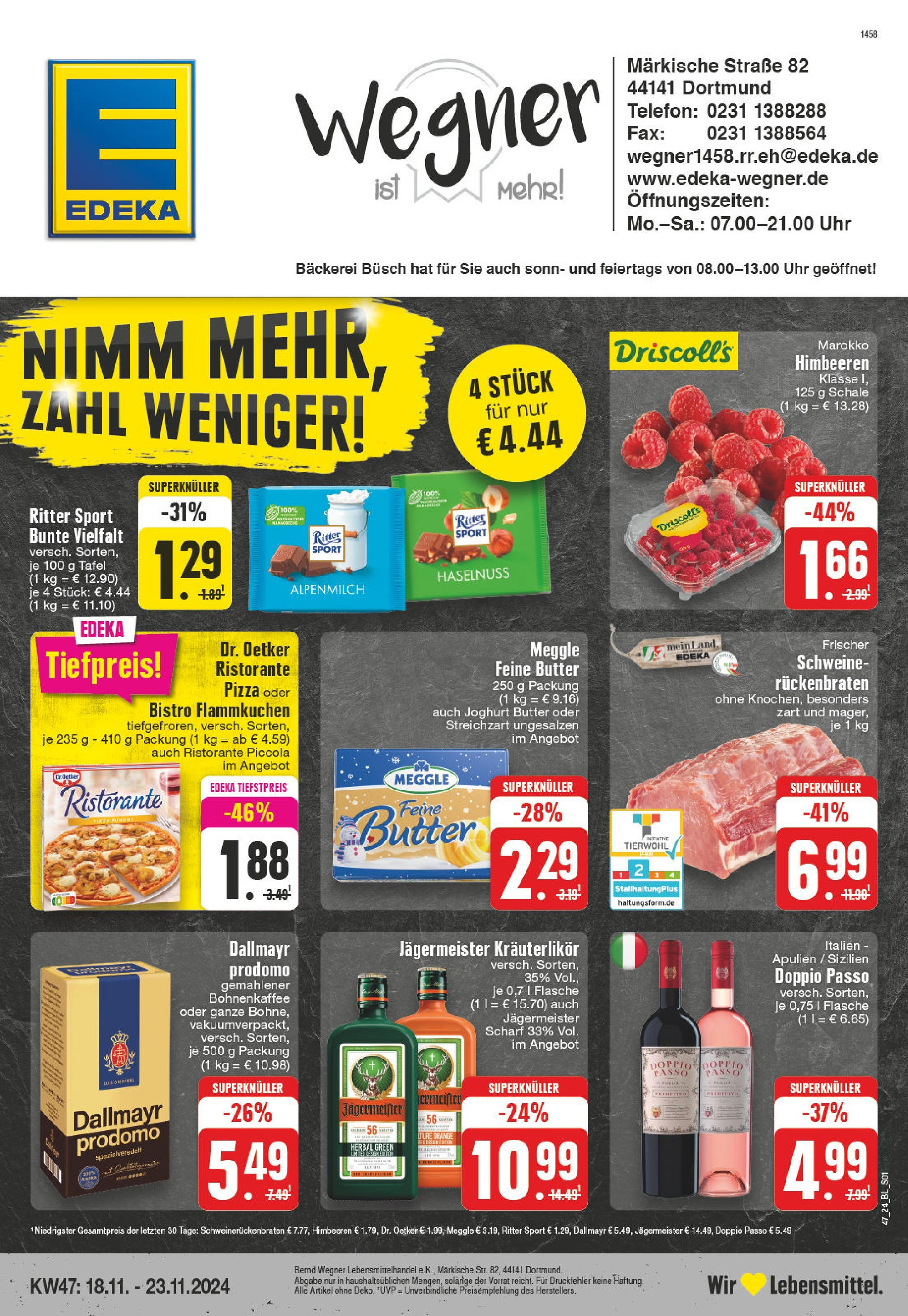 EDEKA Prospekt ab 17.11.2024 - EDEKA: Wochenangebote Online