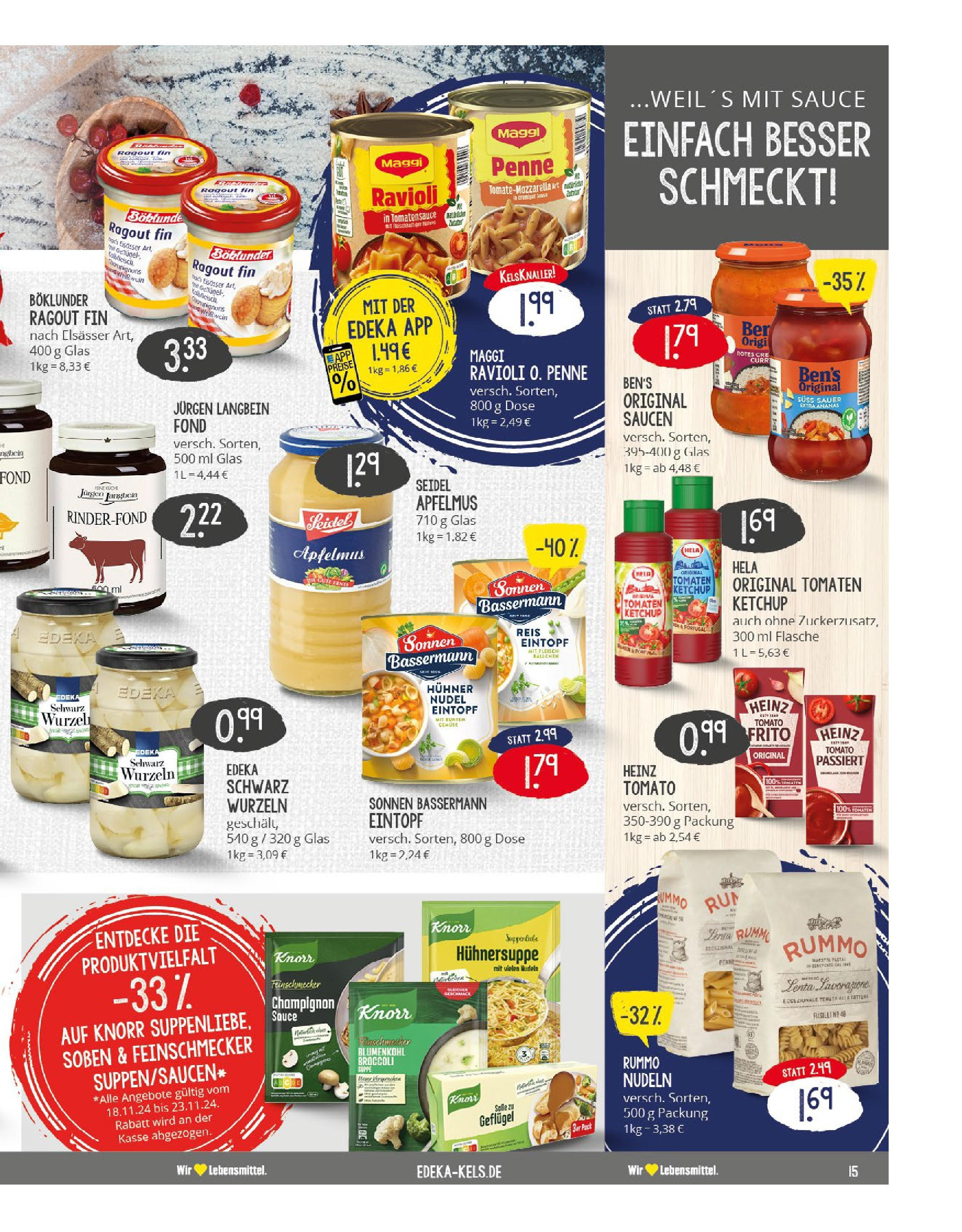 Edeka - EDEKA: Wochenangebote (ab 17.11.2024) » Angebote Online | Seite: 15 | Produkte: Maggi, Knorr, Gemüse, Blumenkohl