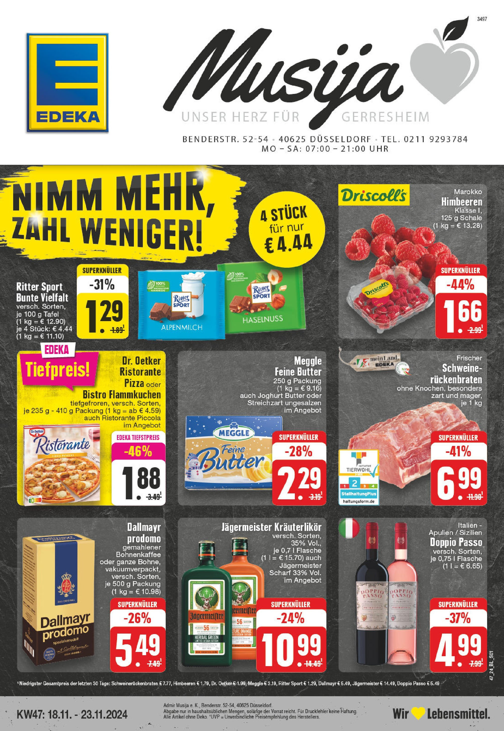 EDEKA Prospekt ab 17.11.2024 - EDEKA: Wochenangebote Online