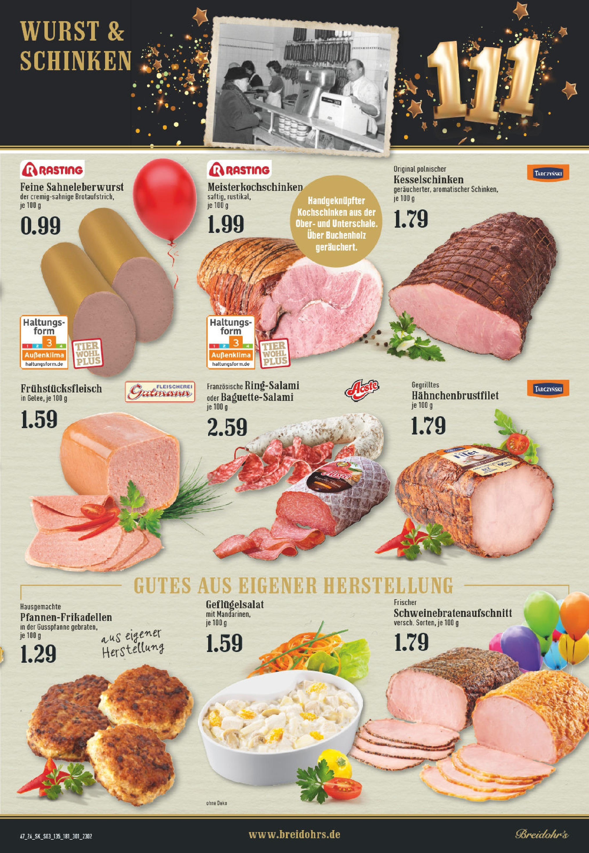 Edeka - EDEKA: Wochenangebote (ab 17.11.2024) » Angebote Online | Seite: 3 | Produkte: Wurst, Schinken