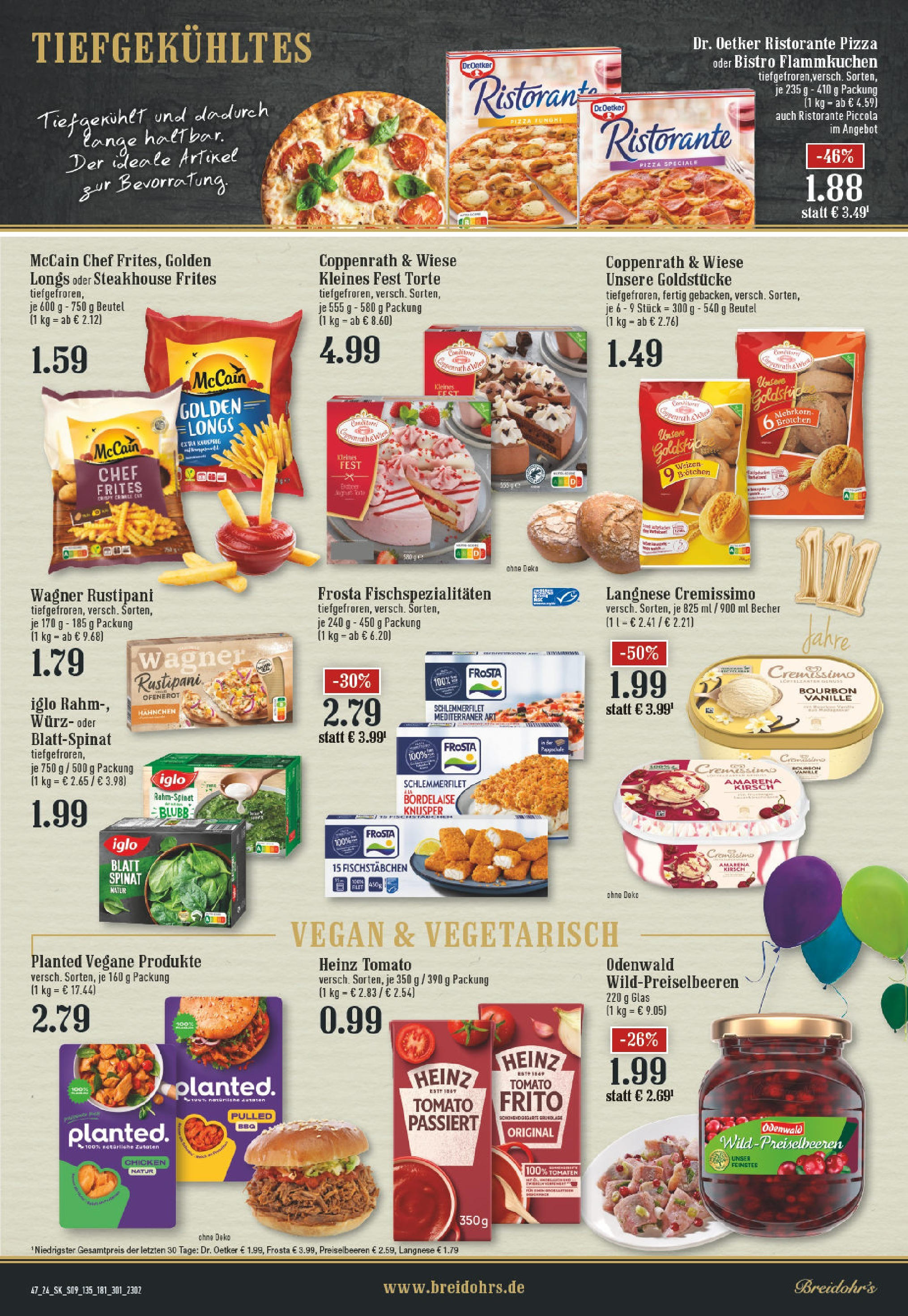 Edeka - EDEKA: Wochenangebote (ab 17.11.2024) » Angebote Online | Seite: 9 | Produkte: Hahnchen, Iglo, Tomaten, Frosta