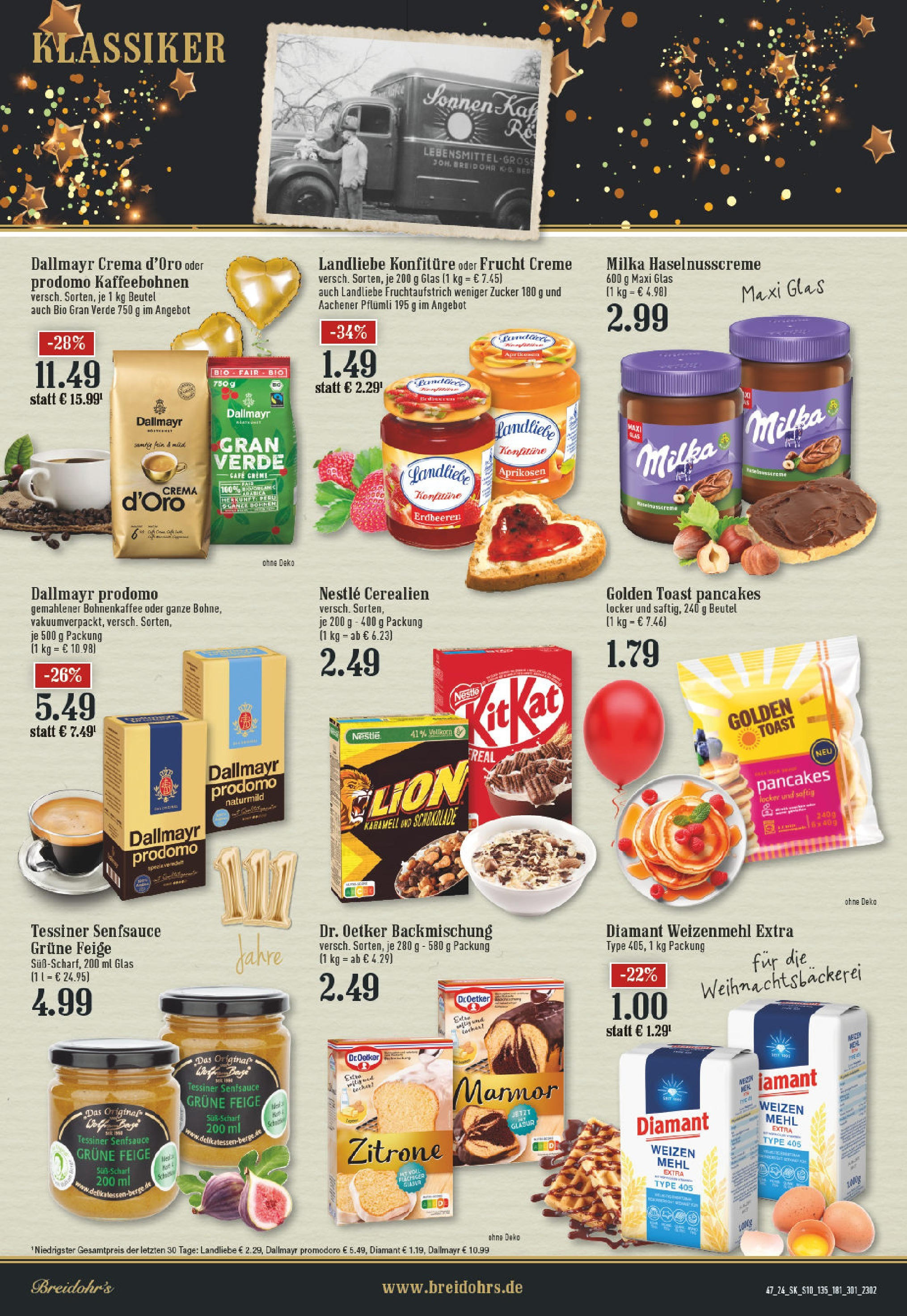 Edeka - EDEKA: Wochenangebote (ab 17.11.2024) » Angebote Online | Seite: 10 | Produkte: Milka, Dallmayr, Zucker, Dallmayr prodomo