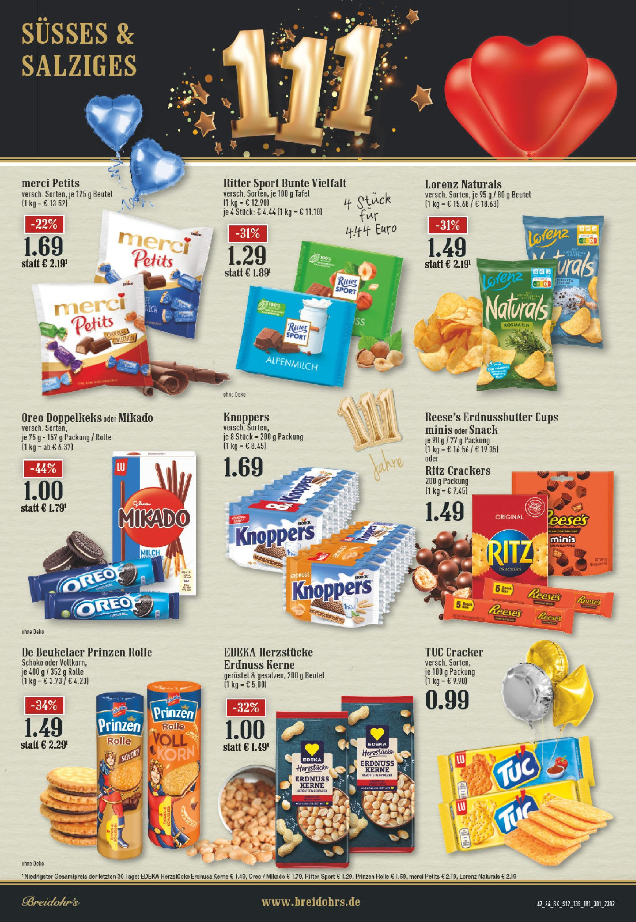 Edeka - EDEKA: Wochenangebote (ab 17.11.2024) » Angebote Online | Seite: 12 | Produkte: Merci, Milch, Ritter sport, Knoppers