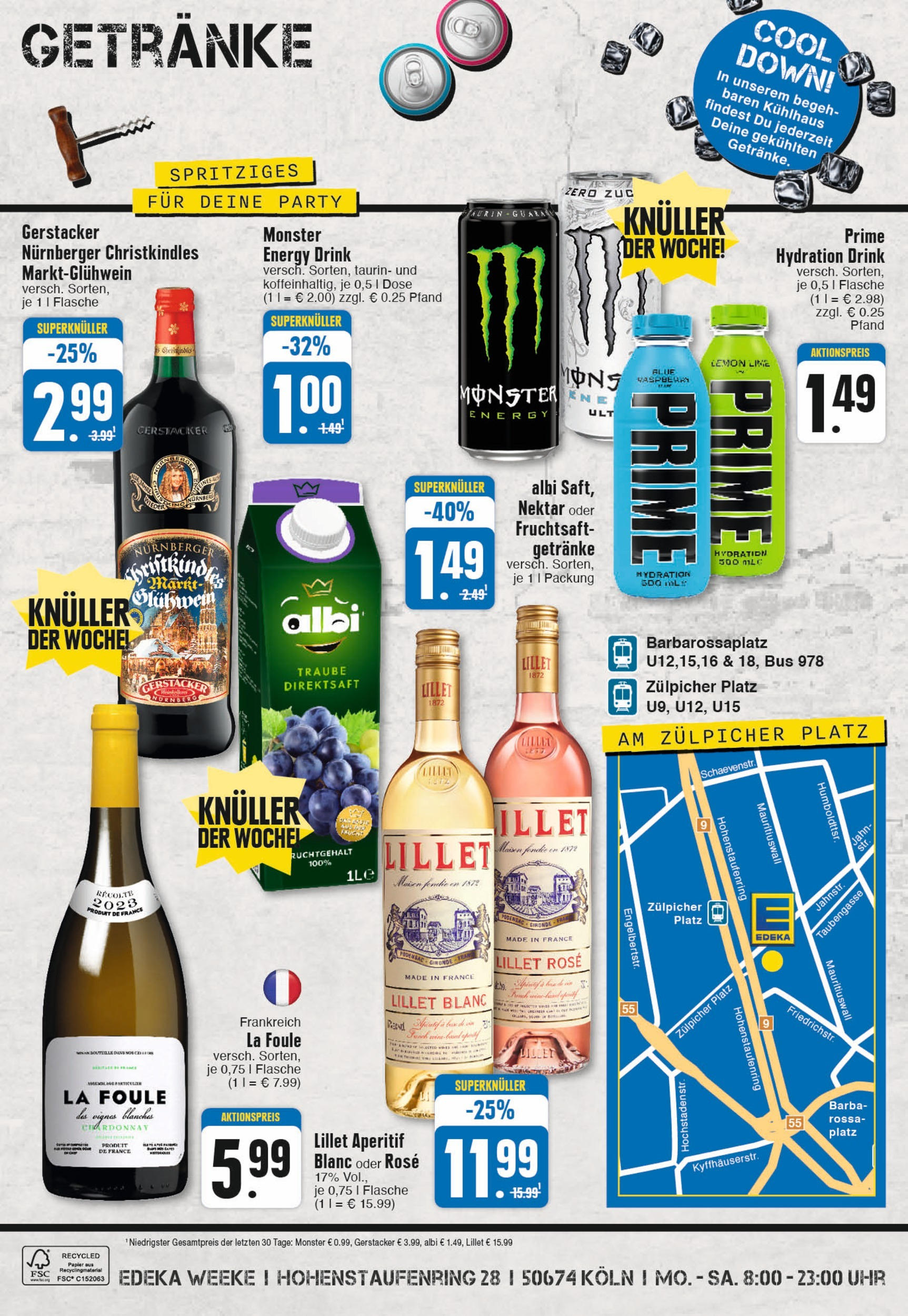 Edeka - EDEKA: Wochenangebote (ab 17.11.2024) » Angebote Online | Seite: 8 | Produkte: Energy, Lillet, Monster, Uhr