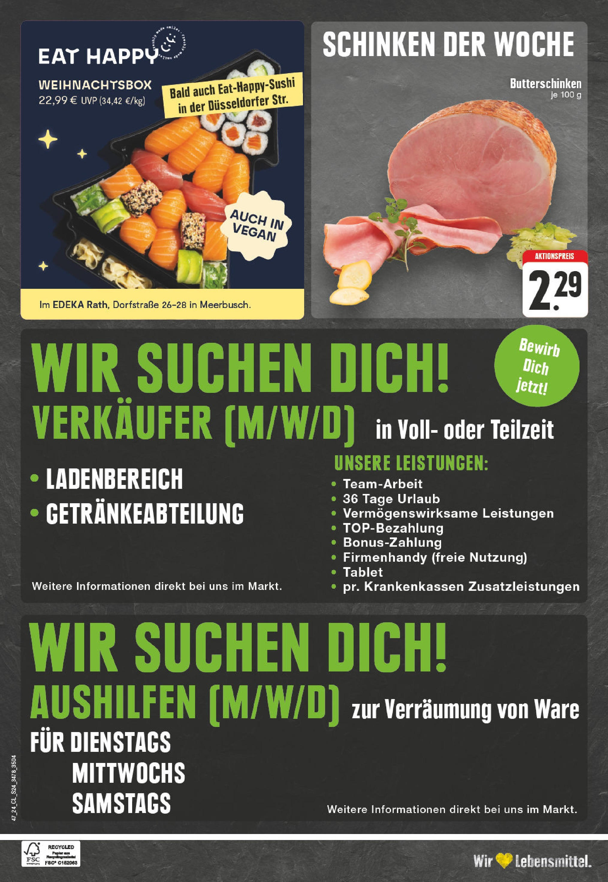 Edeka - EDEKA: Wochenangebote (ab 17.11.2024) » Angebote Online | Seite: 24 | Produkte: Schinken, Tablet