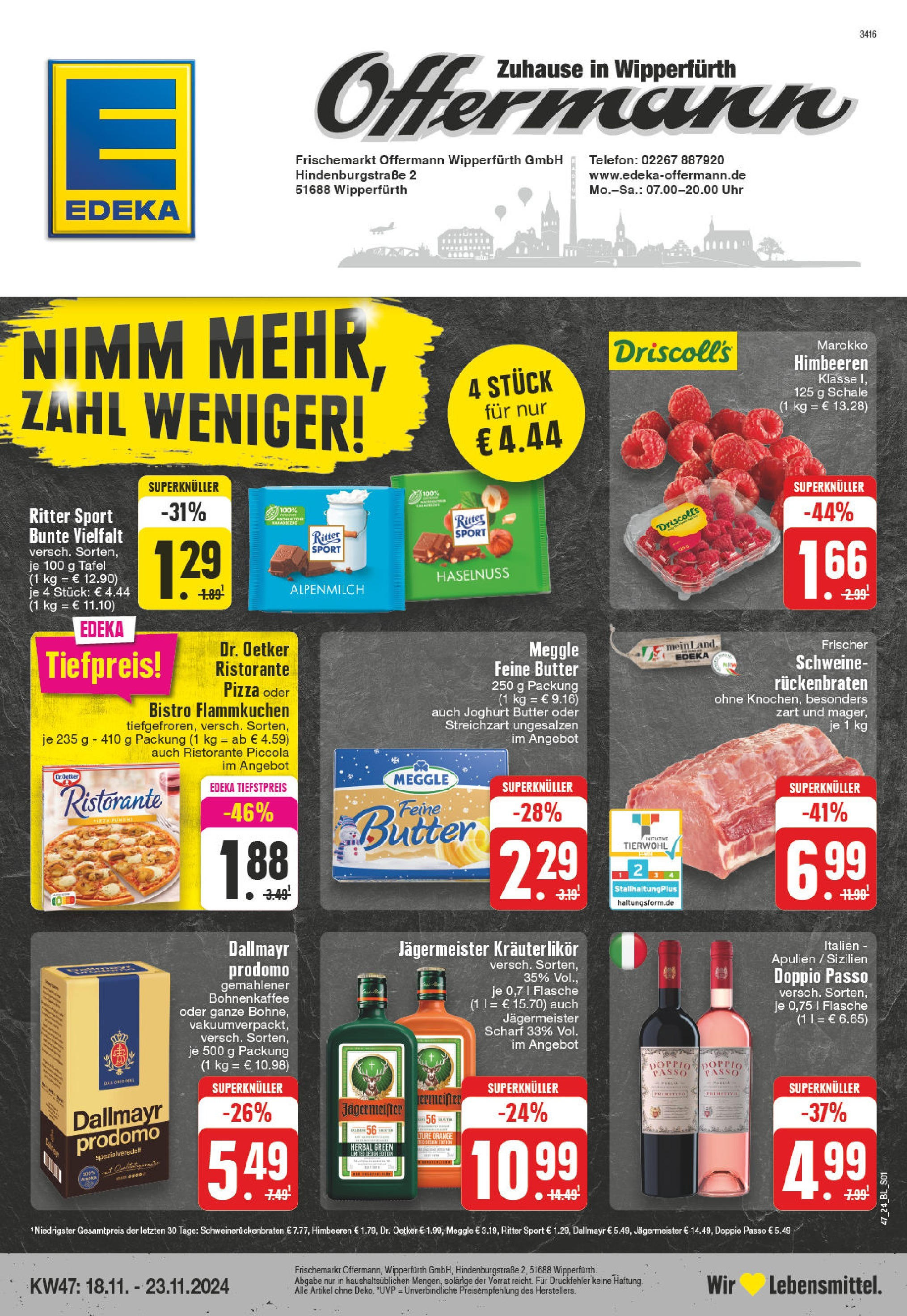 EDEKA Prospekt ab 17.11.2024 - EDEKA: Wochenangebote Online