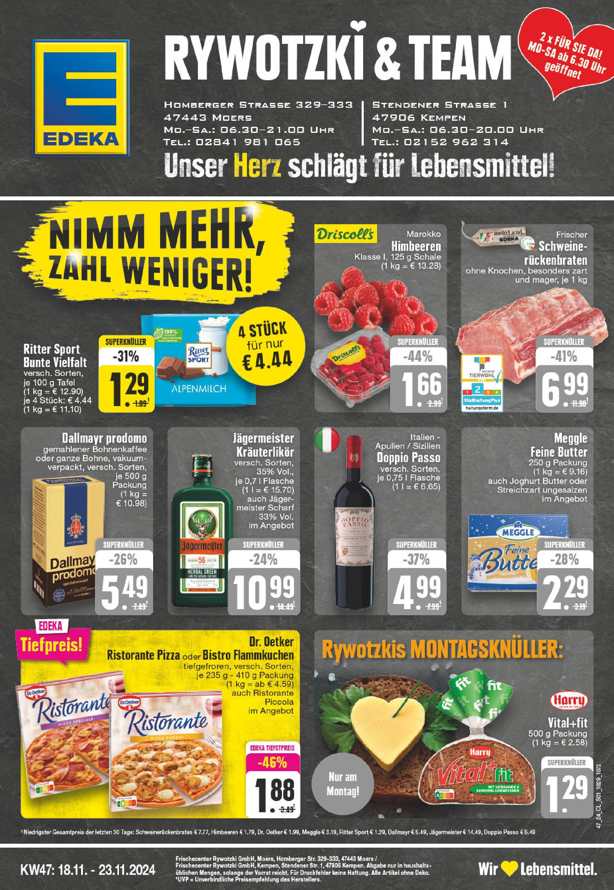 EDEKA Prospekt ab 17.11.2024 - EDEKA: Wochenangebote Online