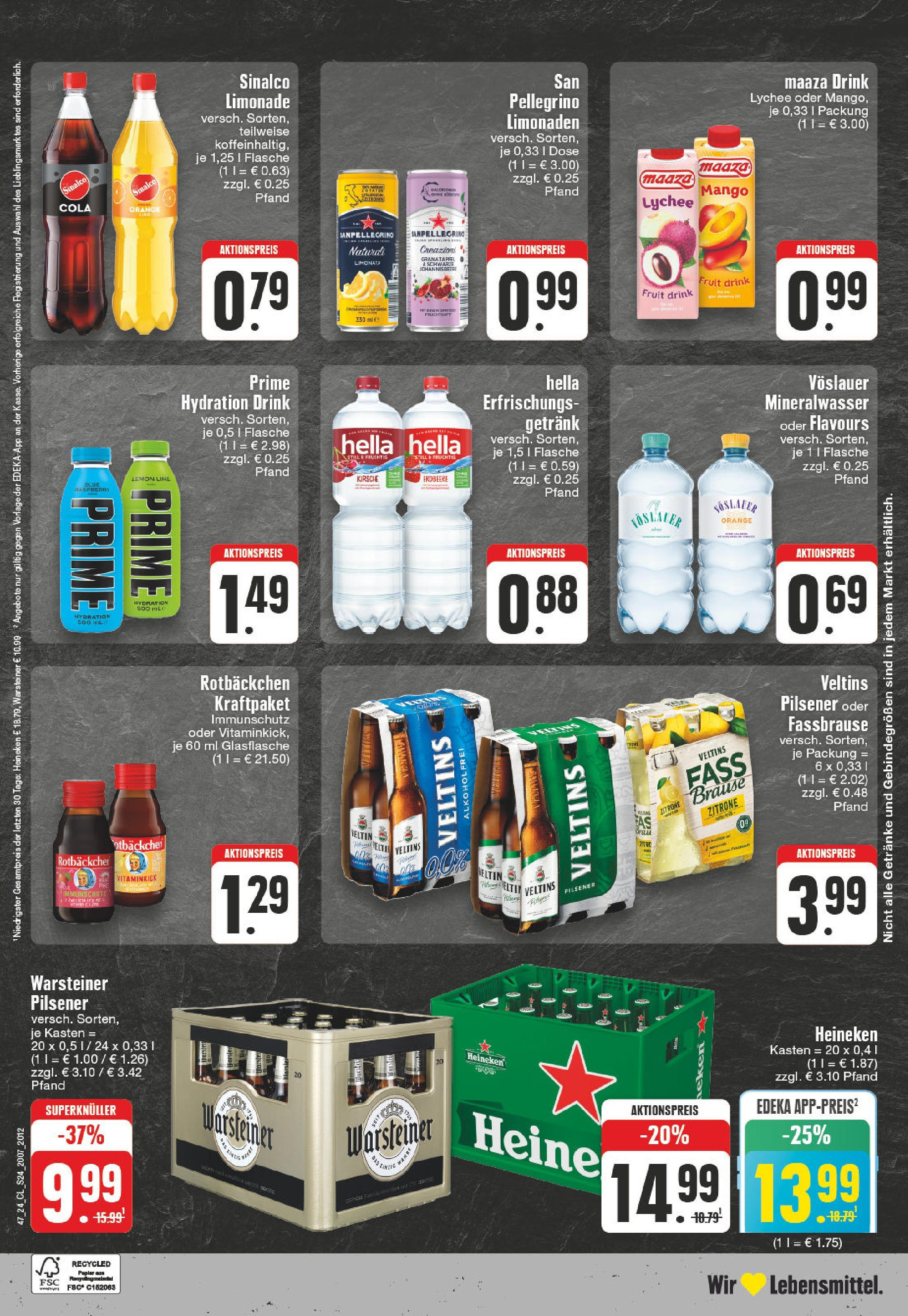 Edeka - EDEKA: Wochenangebote (ab 17.11.2024) » Angebote Online | Seite: 24 | Produkte: Sinalco, Cola, Limonade, Mango