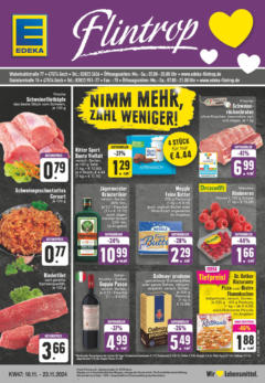 Edeka - EDEKA: Wochenangebote - gültig ab dem 17.11.2024 | Seite: 1 | Produkte: Himbeeren, Doppio Passo, Dallmayr prodomo, Uhr