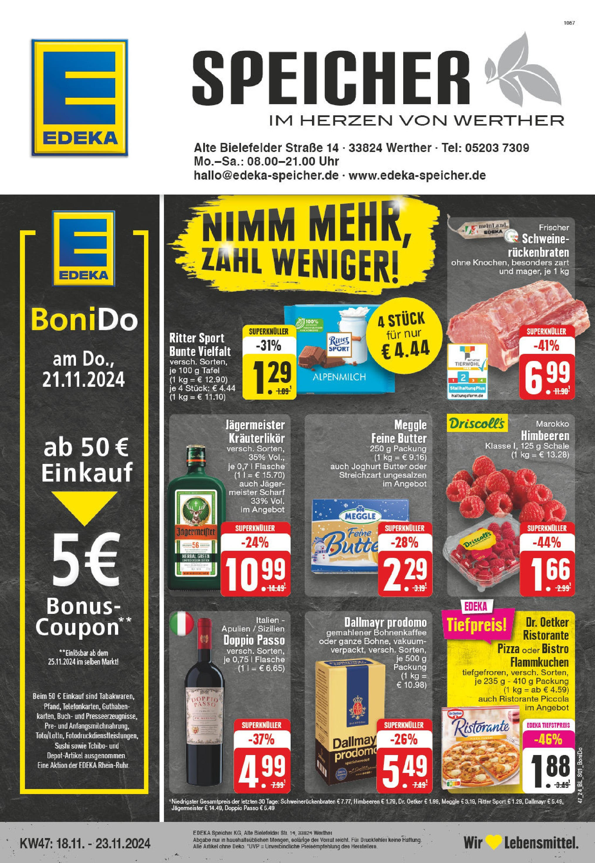 EDEKA Prospekt ab 17.11.2024 - EDEKA: Wochenangebote Online