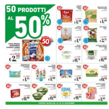 50 prodotti al 50%.