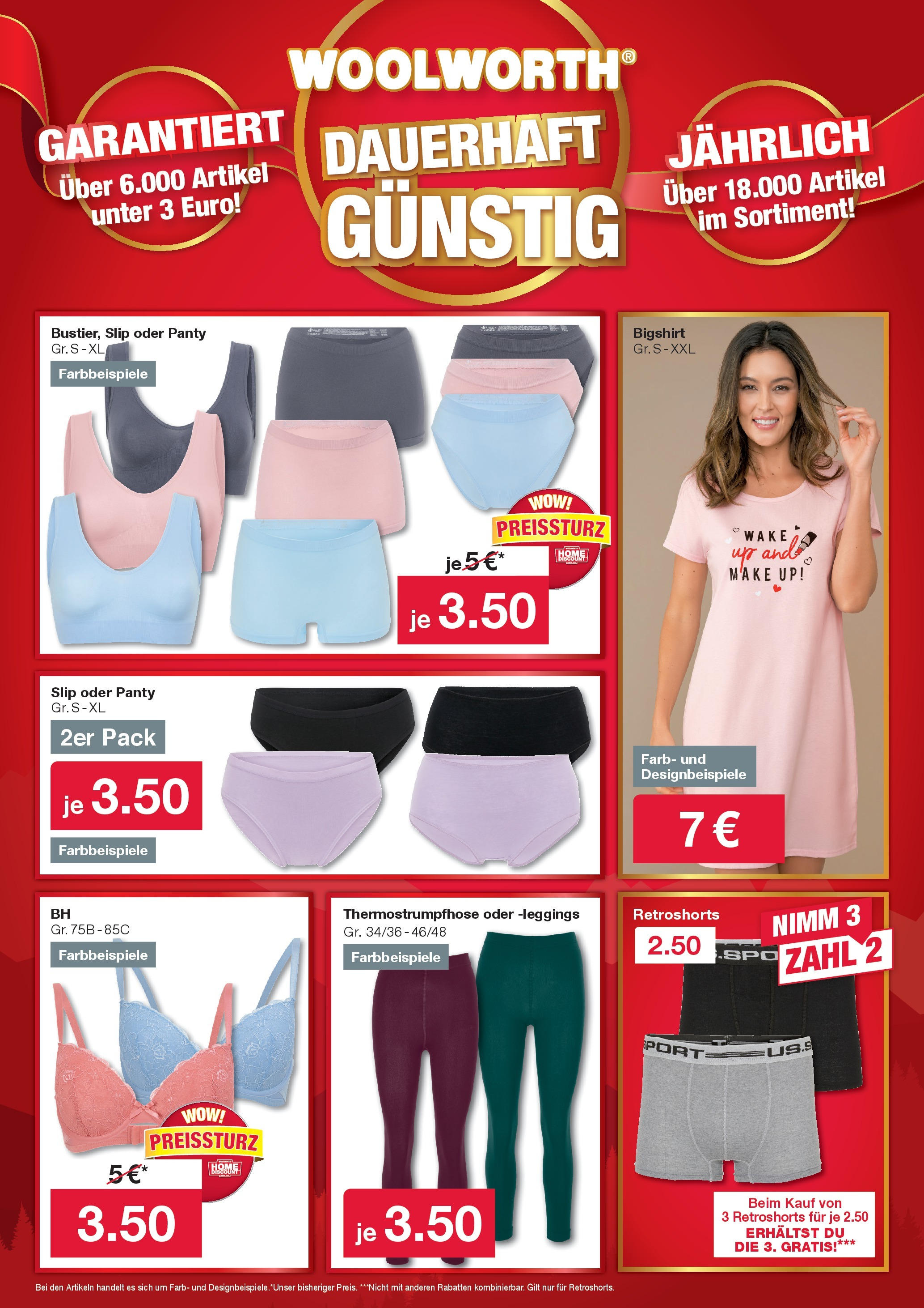 Woolworth Servus Knittelfeld von 16.11.2024 - Aktuelle Angebote | Seite: 7 | Produkte: Leggings, Slip