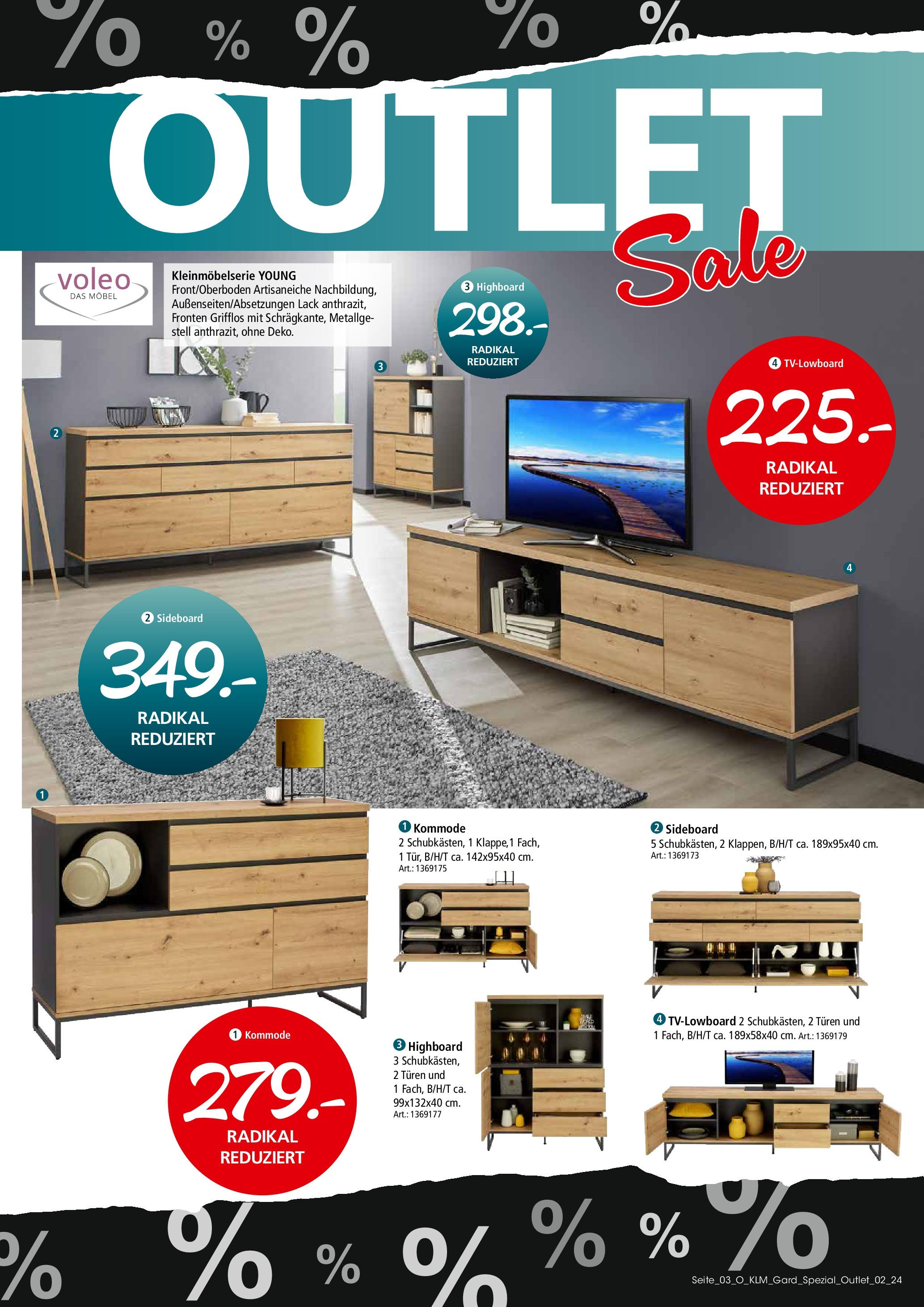 Zurbrüggen BLACK FRIDAY Prospekt von 14.11.2024 | Seite: 3 | Produkte: Sideboard, HIghboard, Kommode