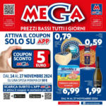 Supermercati Mega Prezzi bassi tutti i giorni - al 27.11.2024