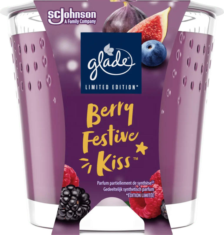 glade Duftkerze im Glas Berry Festive Kiss 112g