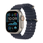 Технополис Смарт часовник APPLE WATCH ULTRA 2 CELL NATURAL TITANIUM NAVY OCEAN BAND MX4D3 49 MM, GPS, WLAN, ПУЛСОМЕР, SPO2 - до 18-09-25