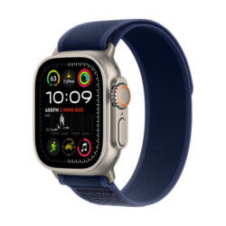 Смарт часовник APPLE WATCH ULTRA 2 CELL NATURAL TITANIUM BLUE TRAIL LOOP M/L MX4L3 49 MM, GPS, WLAN, ПУЛСОМЕР, SPO2