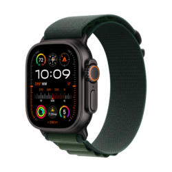 Смарт часовник APPLE WATCH ULTRA 2 CELL BLACK TITANIUM DARK GREEN ALPINE LOOP/L MX4T3 49 MM, GPS, WLAN, ПУЛСОМЕР, SPO2