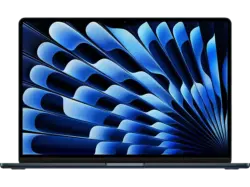 APPLE MacBook Air Notebook 15,3 Zoll, M3 Chip (8-Core CPU mit 4 Performance-Kernen und Effizienz-Kernen), 16 GB RAM, 256 GB, macOS, M3, Mitternacht