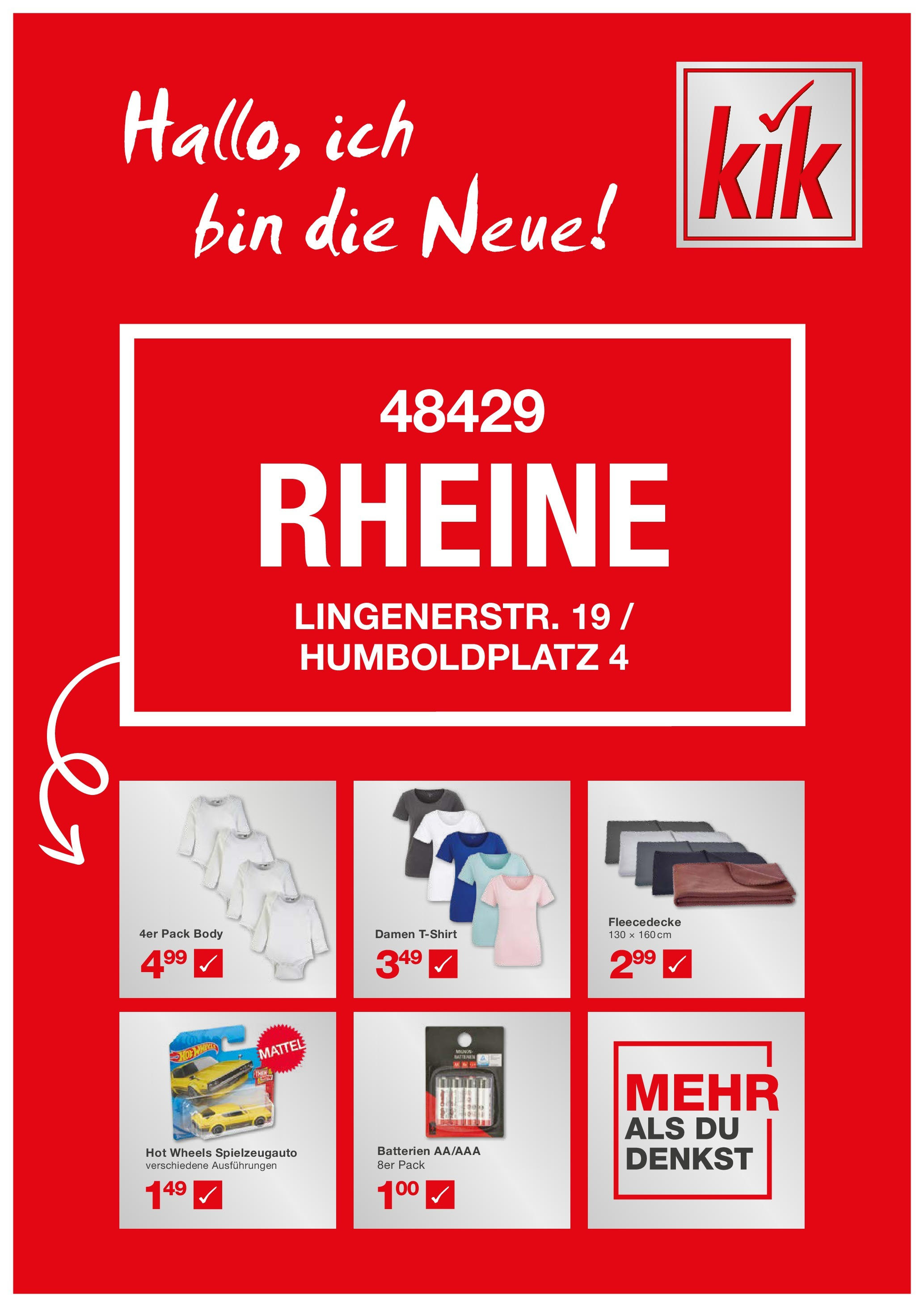 Kik - KiK: Neueröffnung in Rheine (ab 24.11.2024) zum Blättern | Seite: 1 | Produkte: Batterien