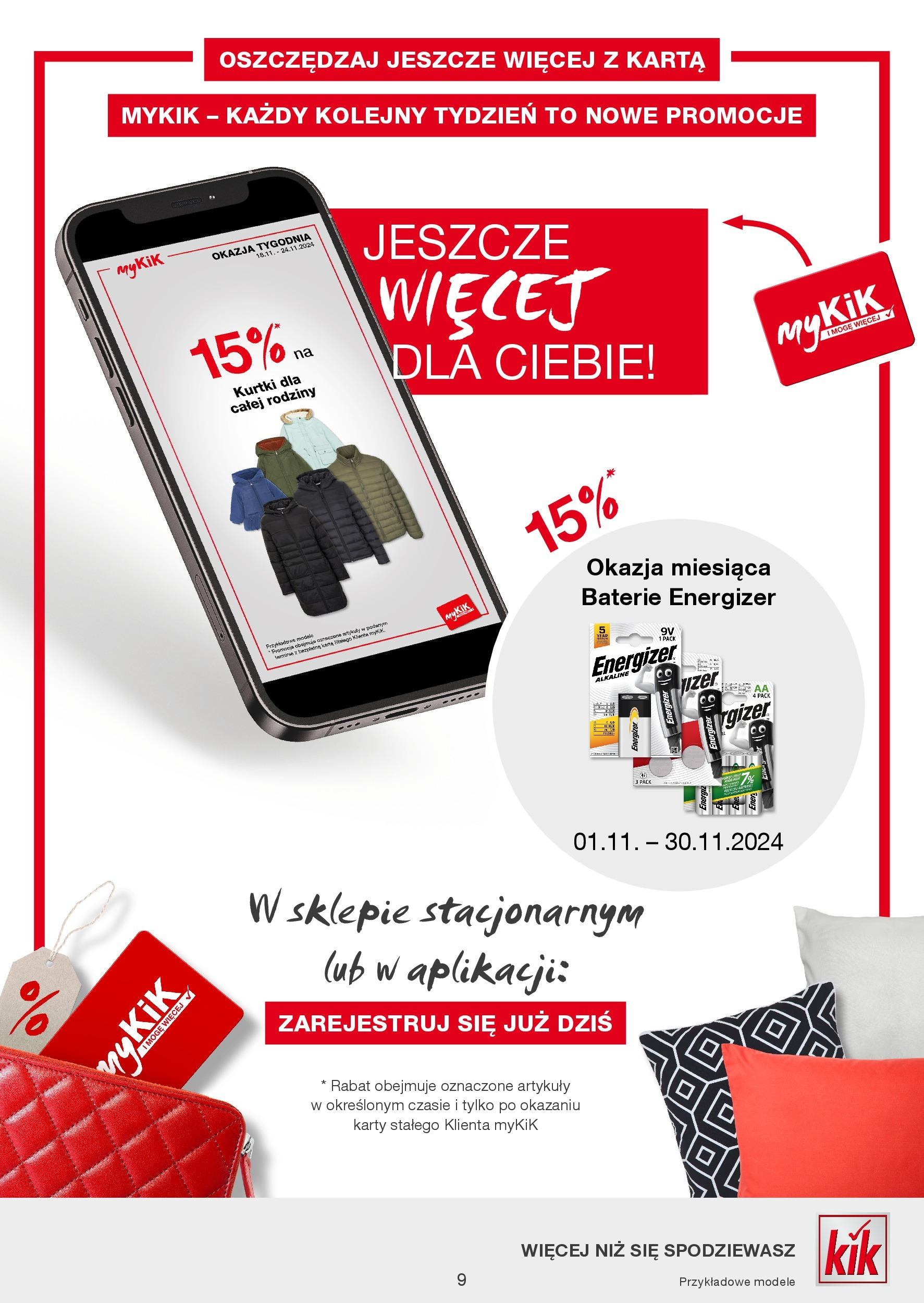 Kik BLACK FRIDAY | Gazetka (18.11.2024) | Promocje | Strona: 9 | Produkty: Karta, Baterie